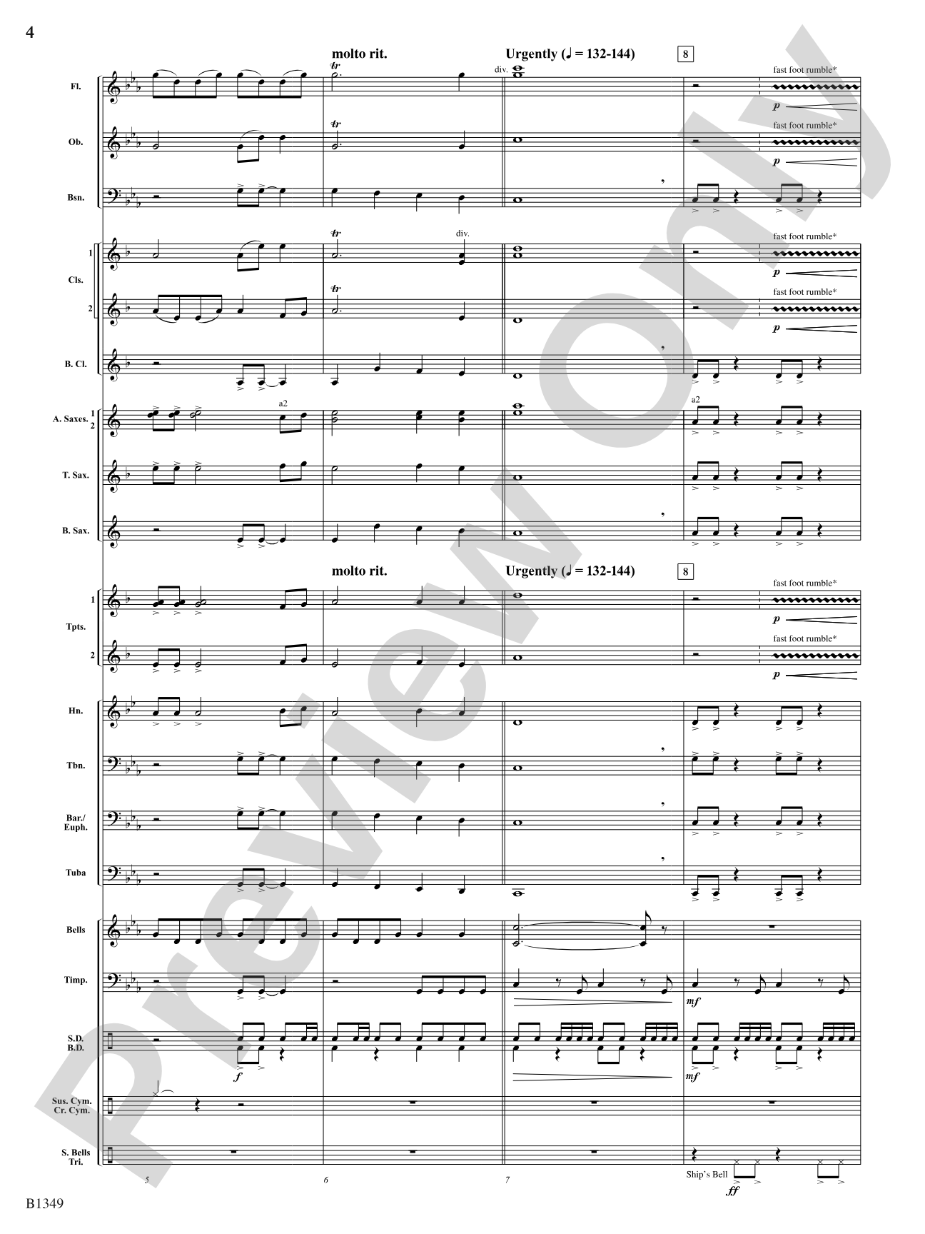 Carpathia: Concert Band Conductor Score & Parts