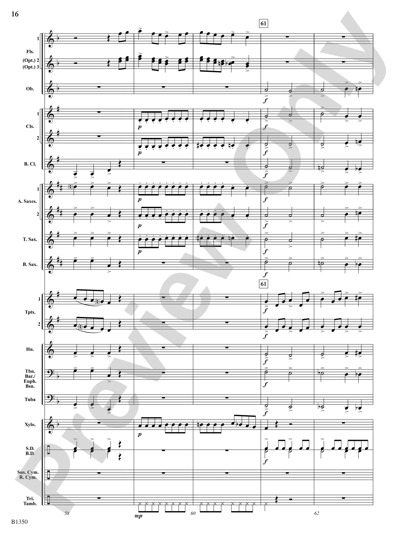 Flutopia (Fantasia for Flutes): Concert Band Conductor Score & Parts