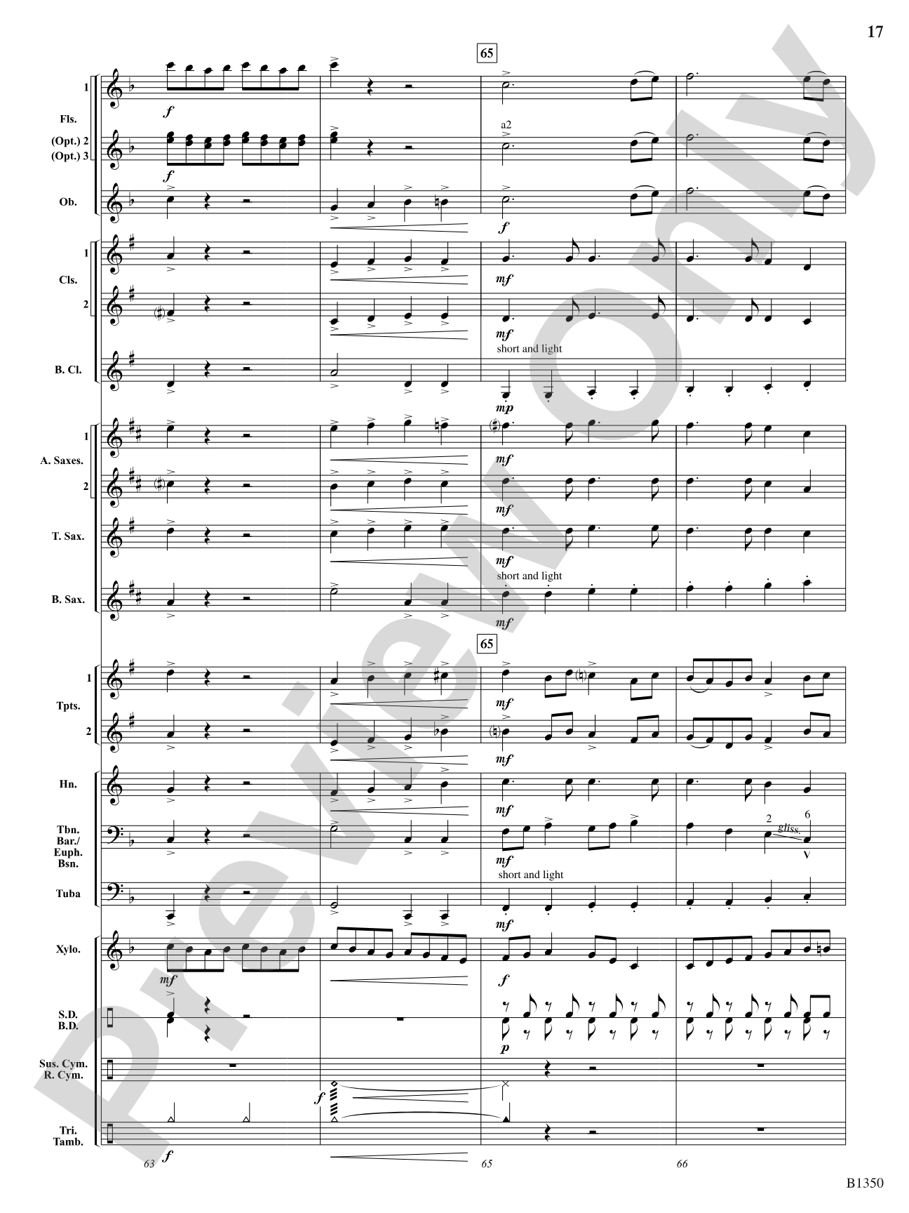 Flutopia (Fantasia for Flutes): Concert Band Conductor Score & Parts