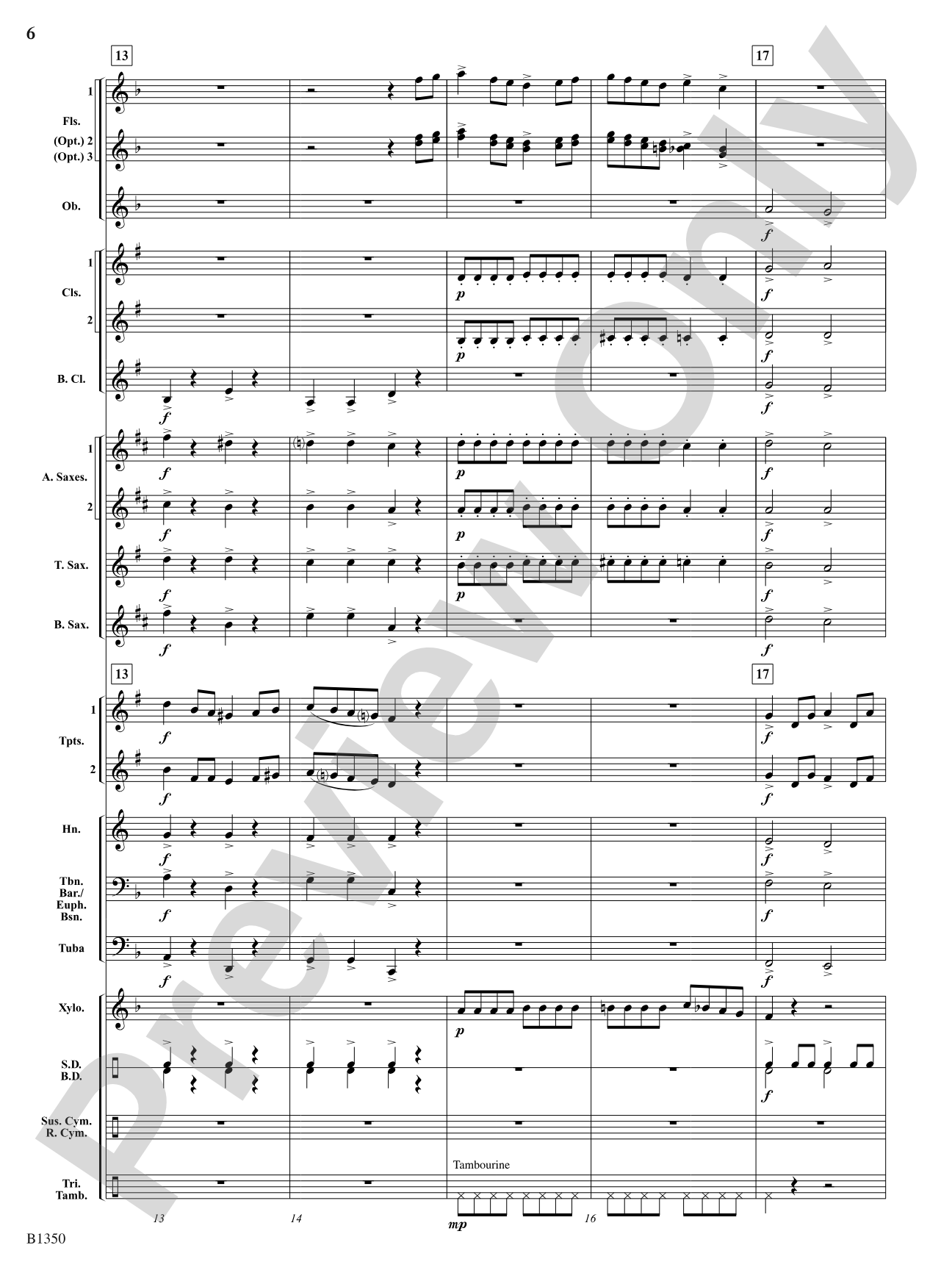 Flutopia (Fantasia for Flutes): Concert Band Conductor Score & Parts