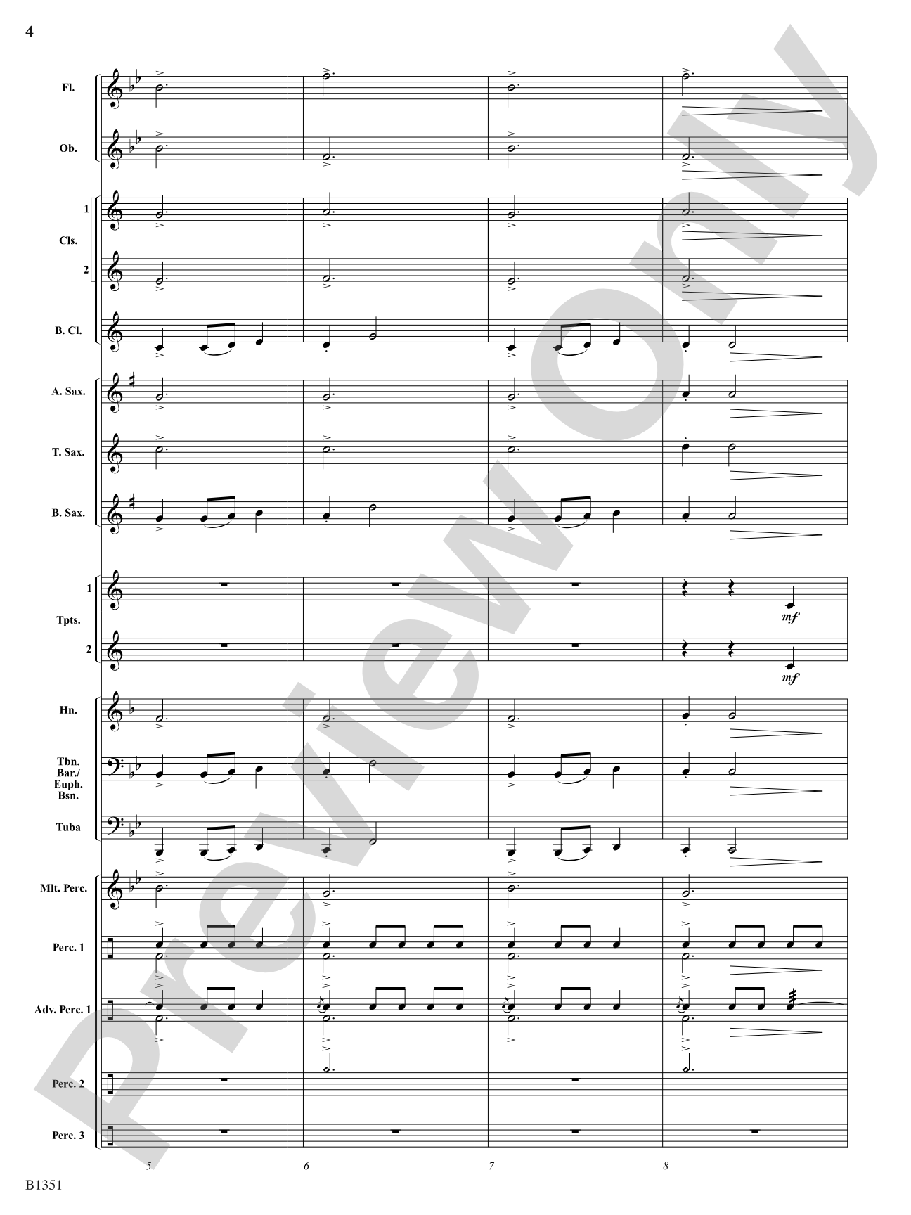 A Canterbury Christmas: Concert Band Conductor Score & Parts