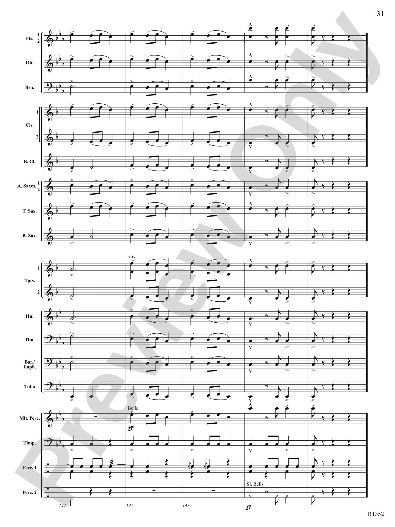 A Christmas Montage: Concert Band Conductor Score & Parts