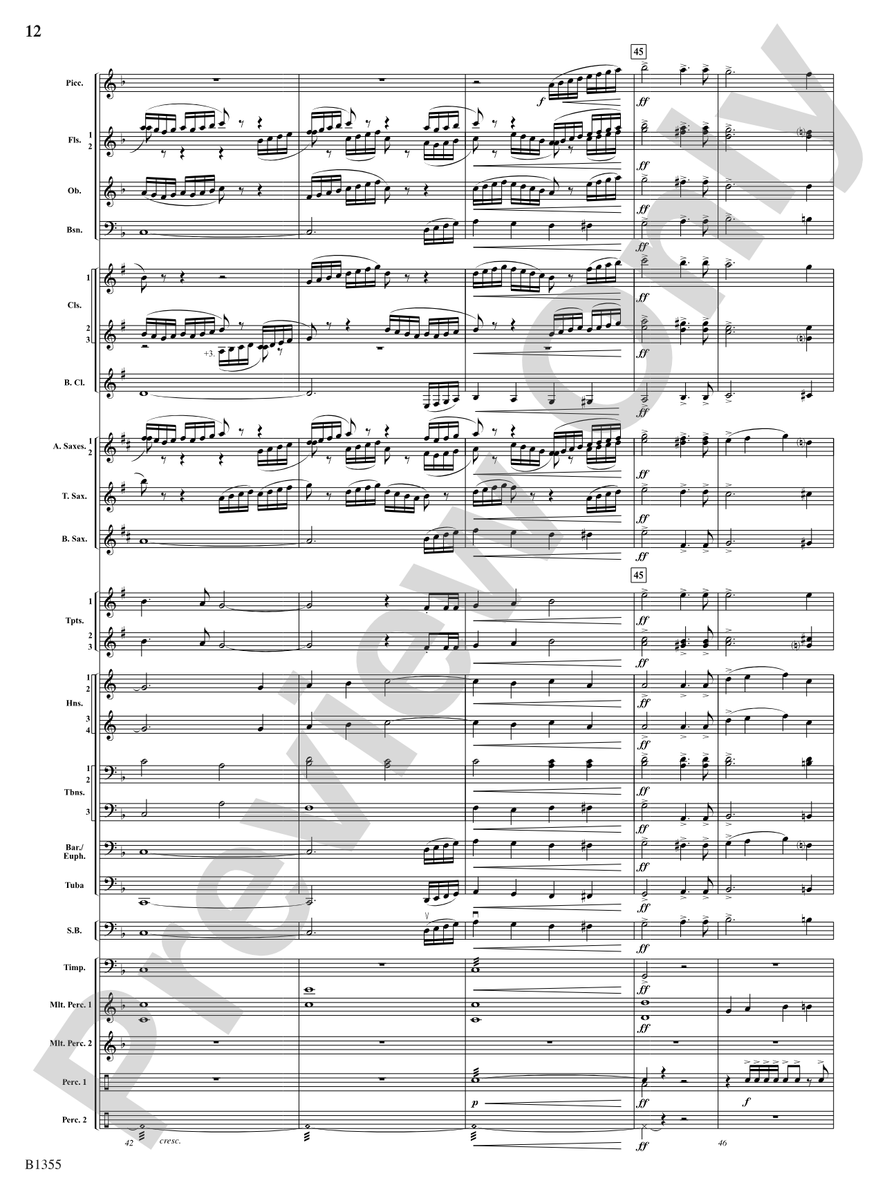 With Ever Joyful Hearts: Concert Band Conductor Score & Parts