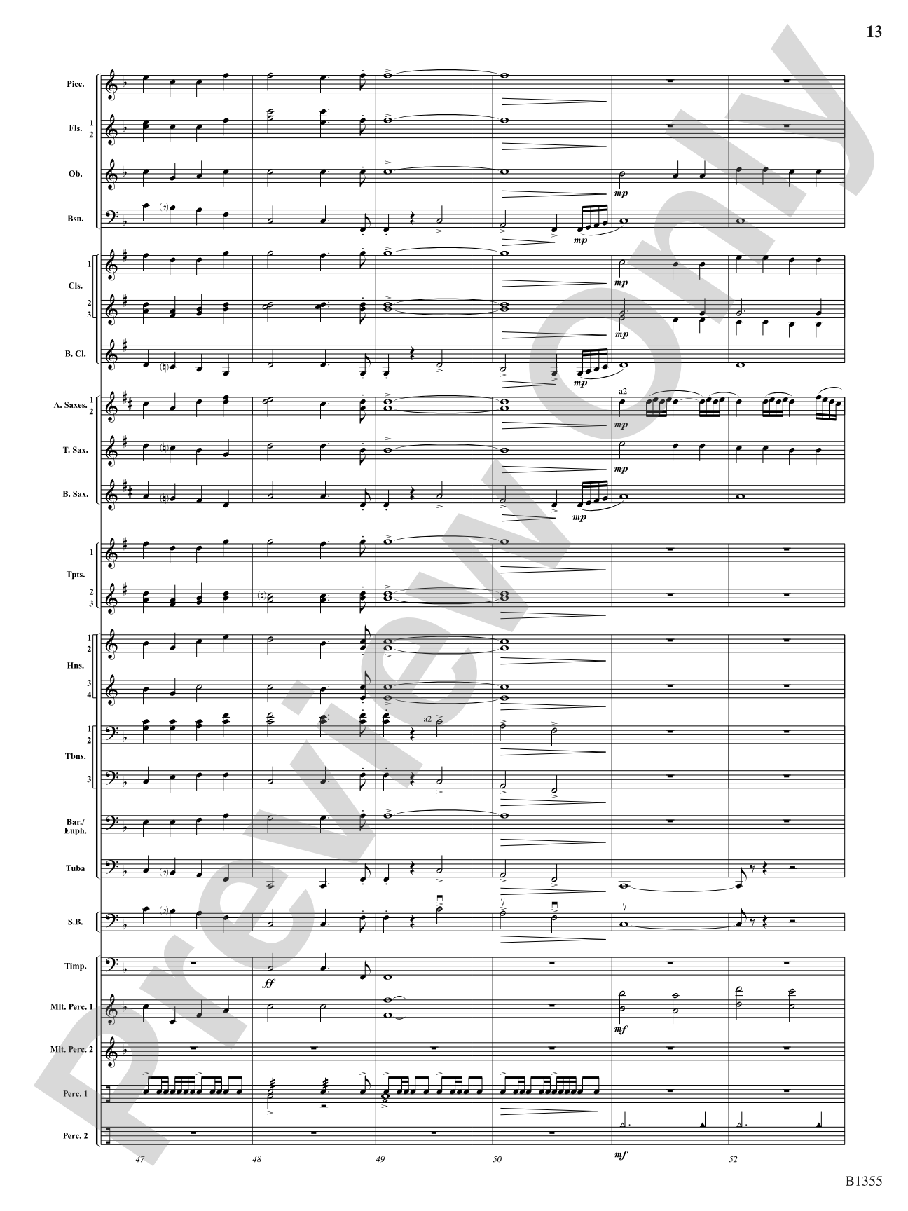With Ever Joyful Hearts: Concert Band Conductor Score & Parts