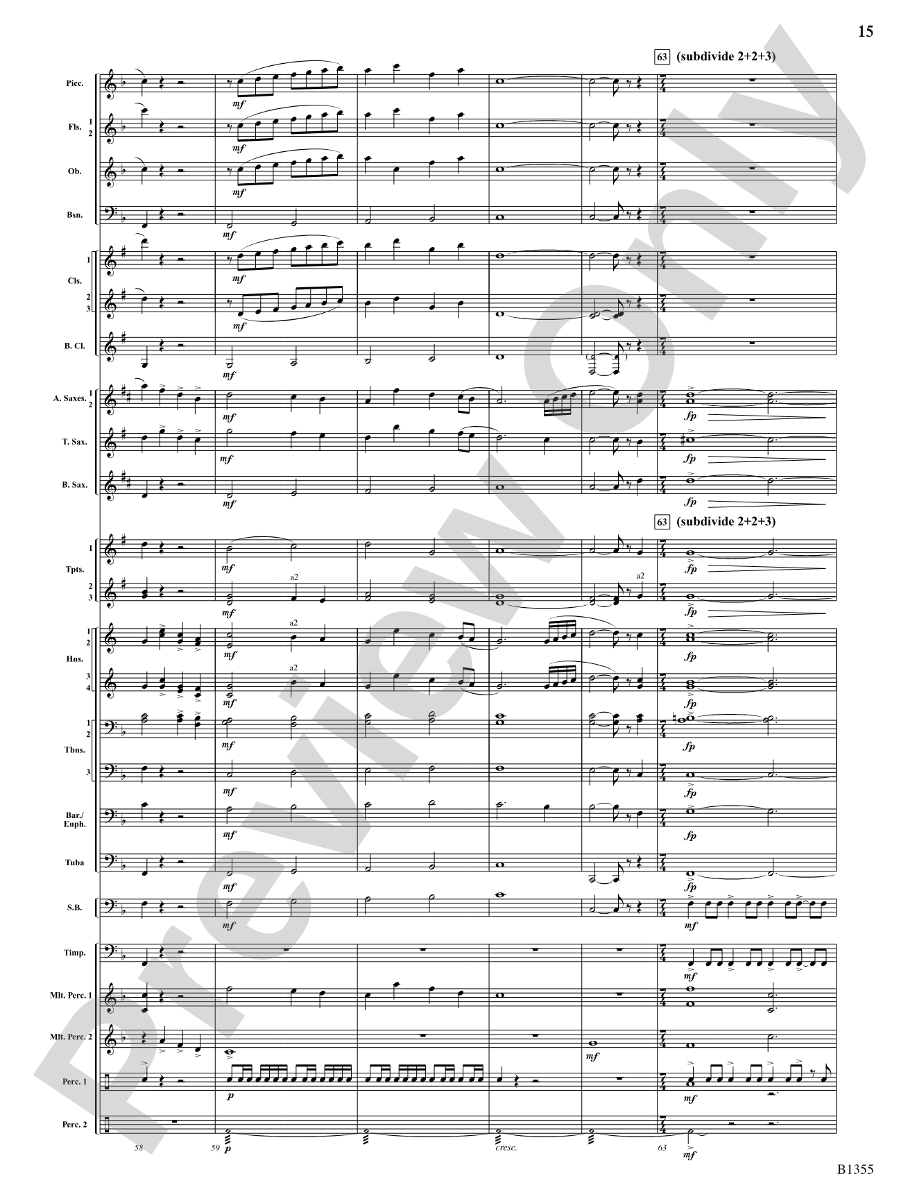 With Ever Joyful Hearts: Concert Band Conductor Score & Parts