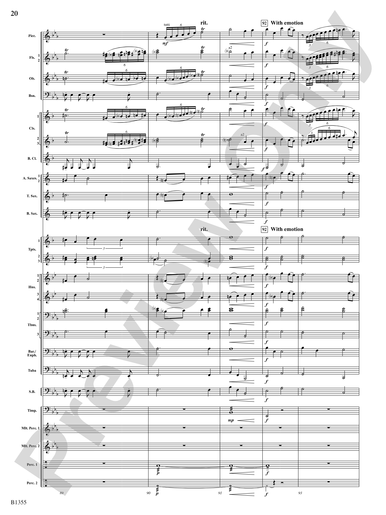 With Ever Joyful Hearts: Concert Band Conductor Score & Parts
