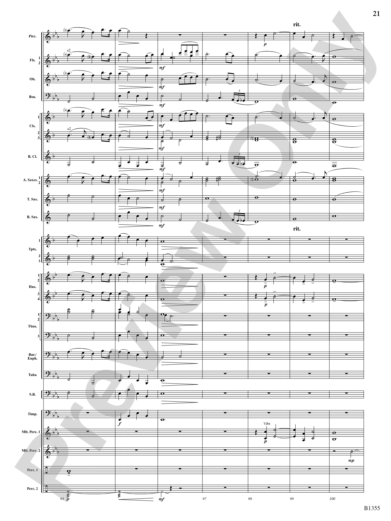 With Ever Joyful Hearts: Concert Band Conductor Score & Parts