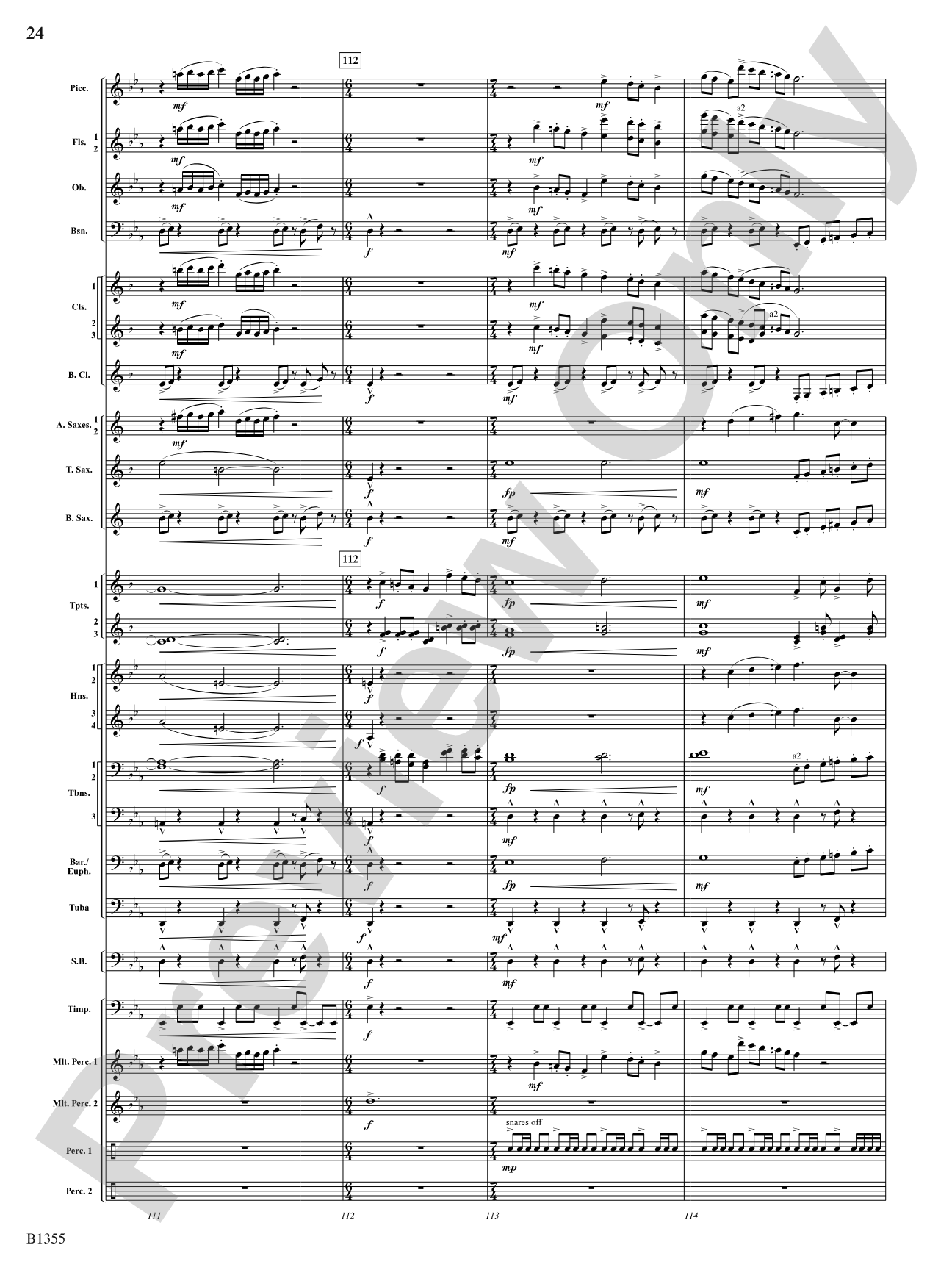 With Ever Joyful Hearts: Concert Band Conductor Score & Parts