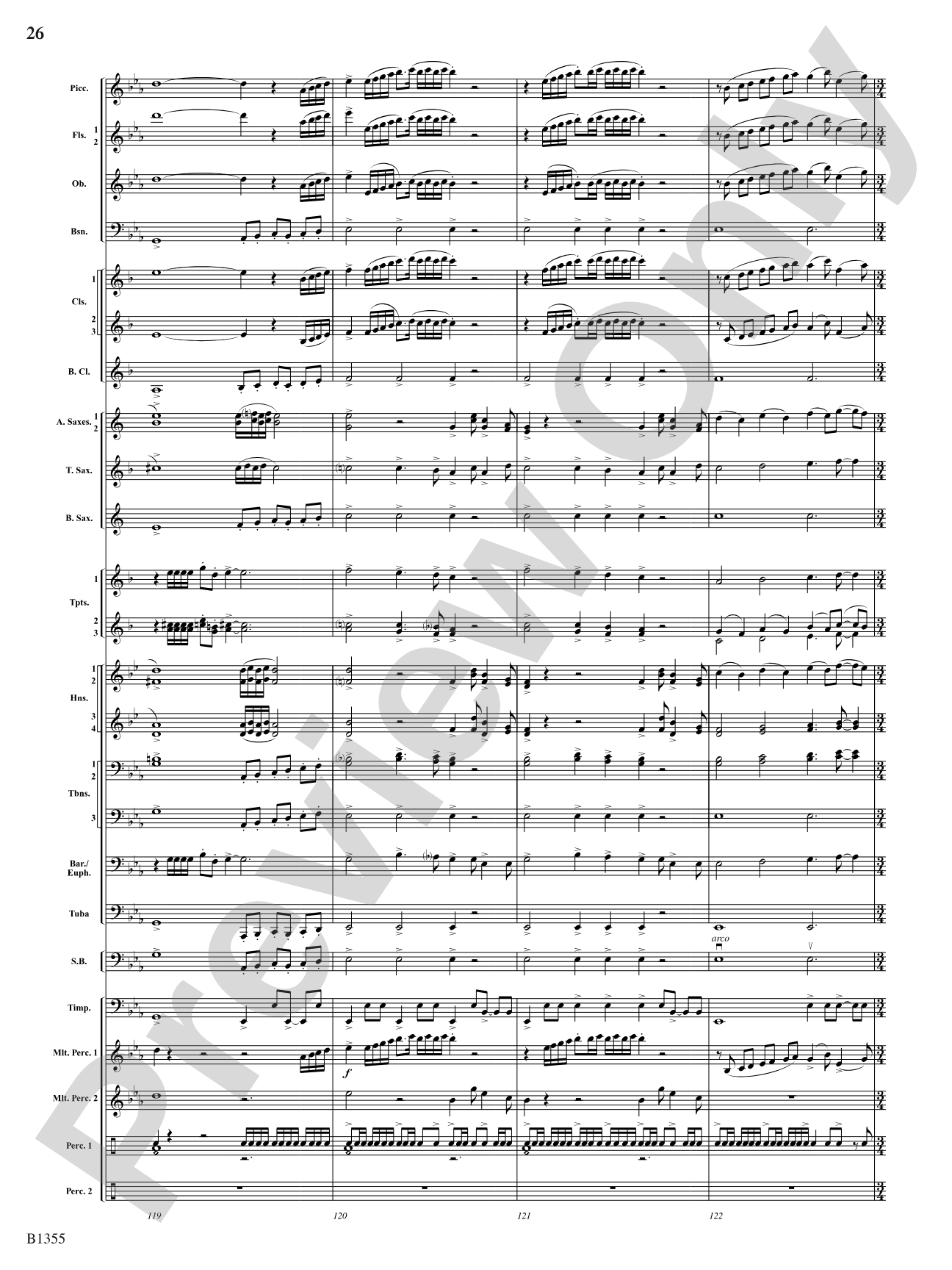 With Ever Joyful Hearts: Concert Band Conductor Score & Parts