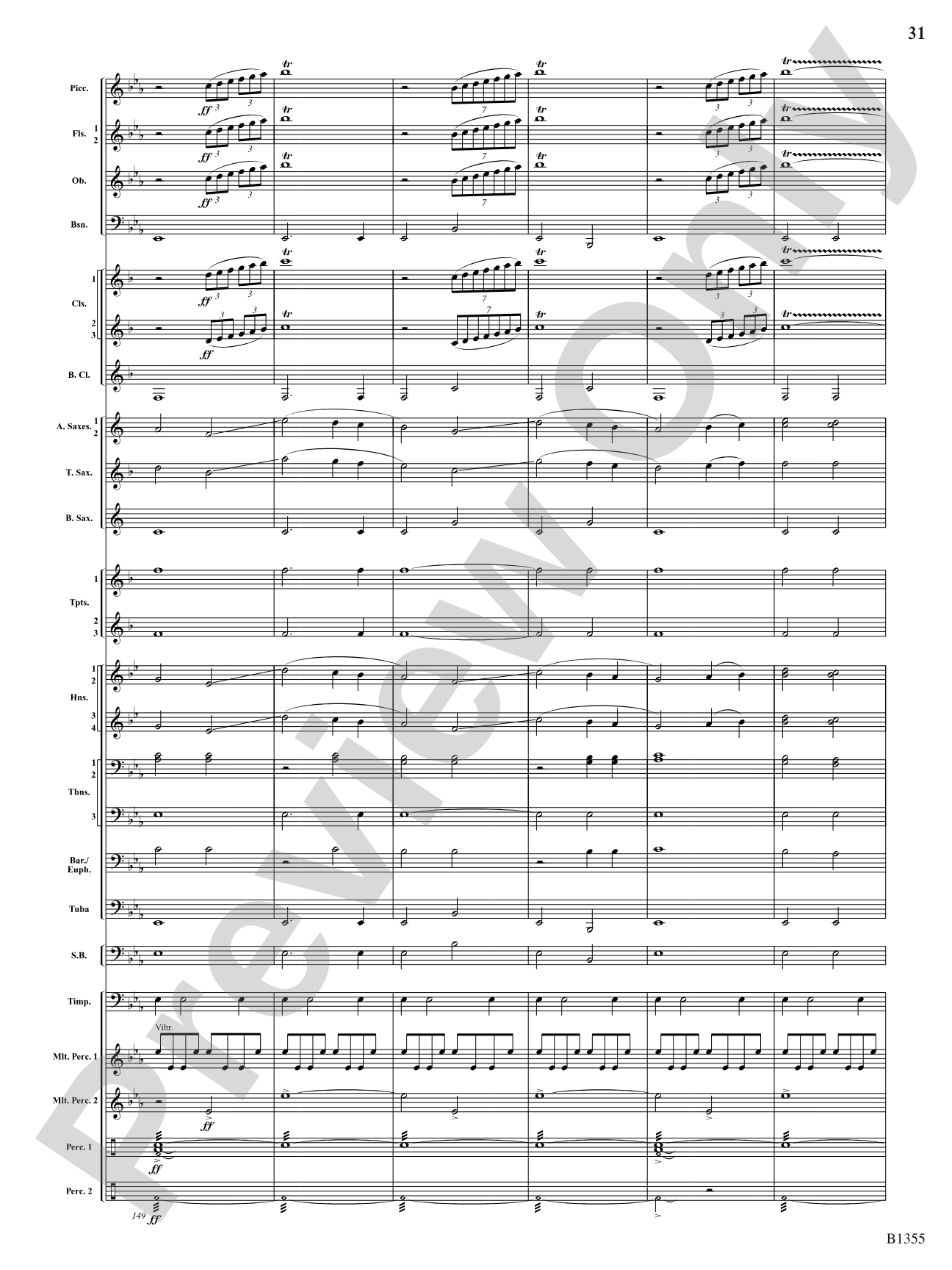With Ever Joyful Hearts: Concert Band Conductor Score & Parts