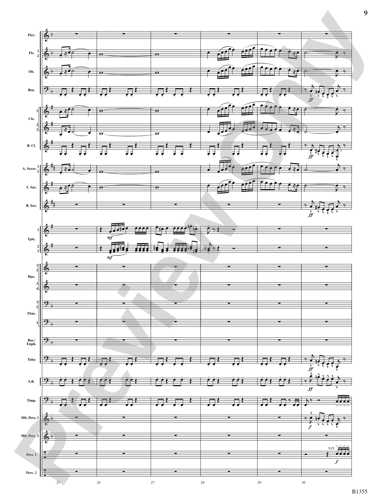 With Ever Joyful Hearts: Concert Band Conductor Score & Parts