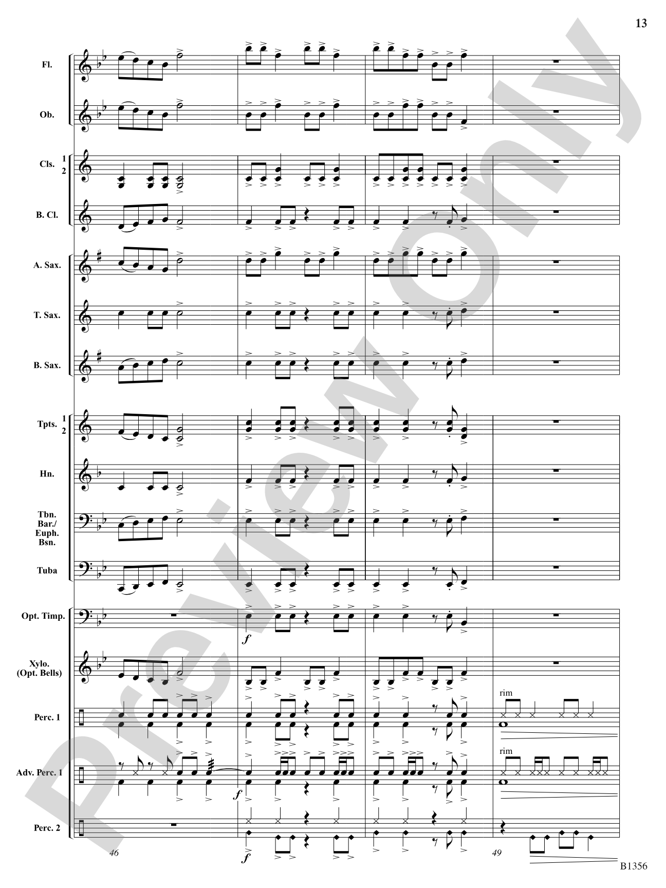 Rocky Mountain Romp: Score