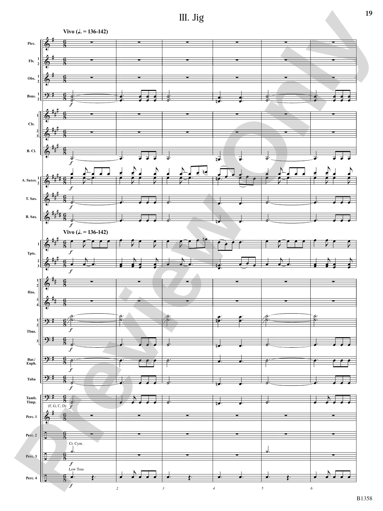 Three Celtic Dances: Concert Band Conductor Score & Parts