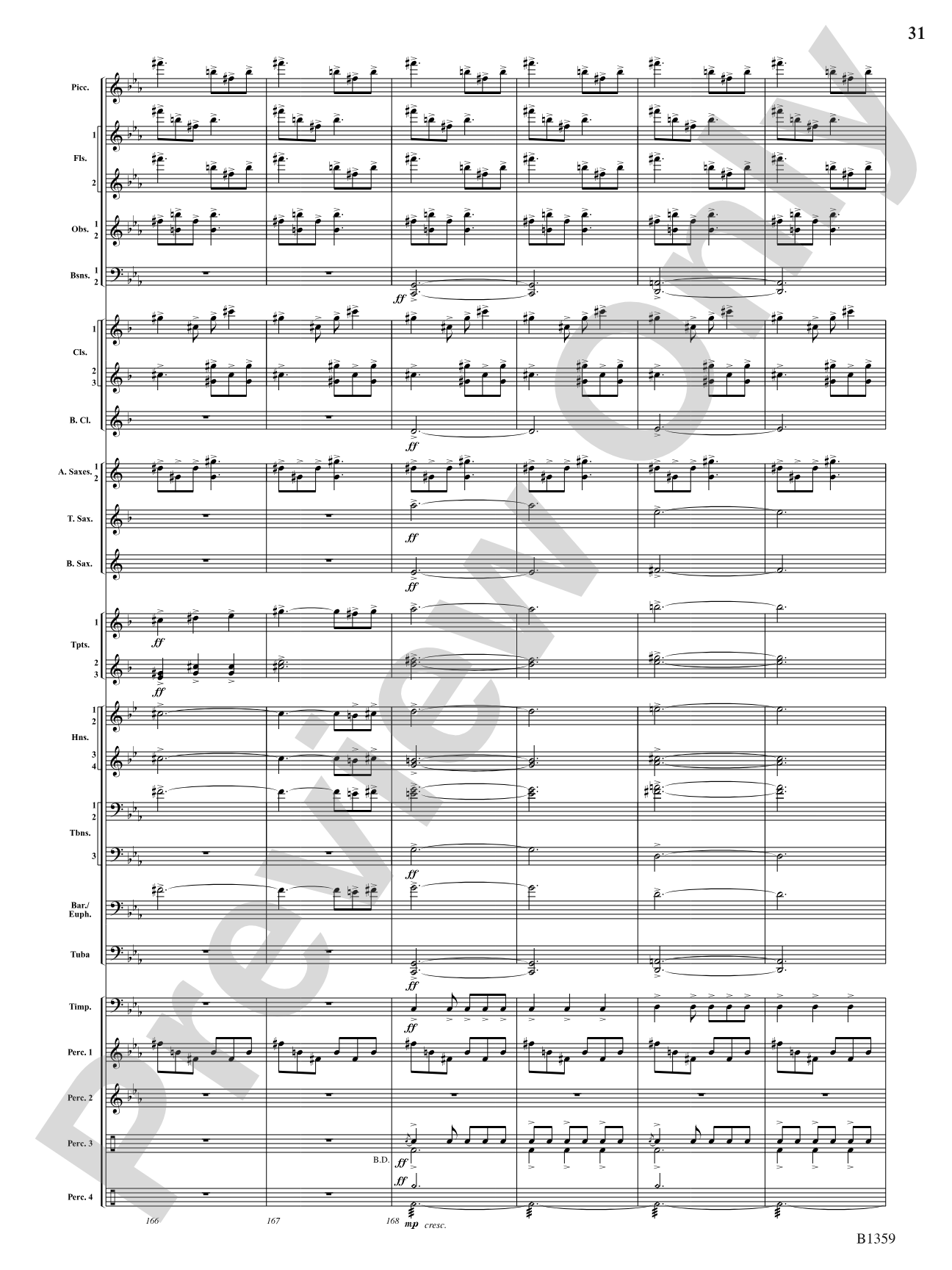 Raging Machines: Concert Band Conductor Score & Parts
