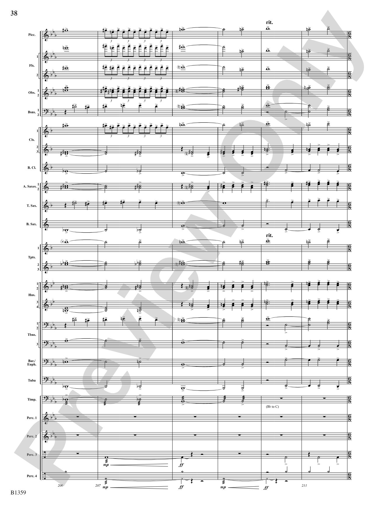 Raging Machines: Concert Band Conductor Score & Parts