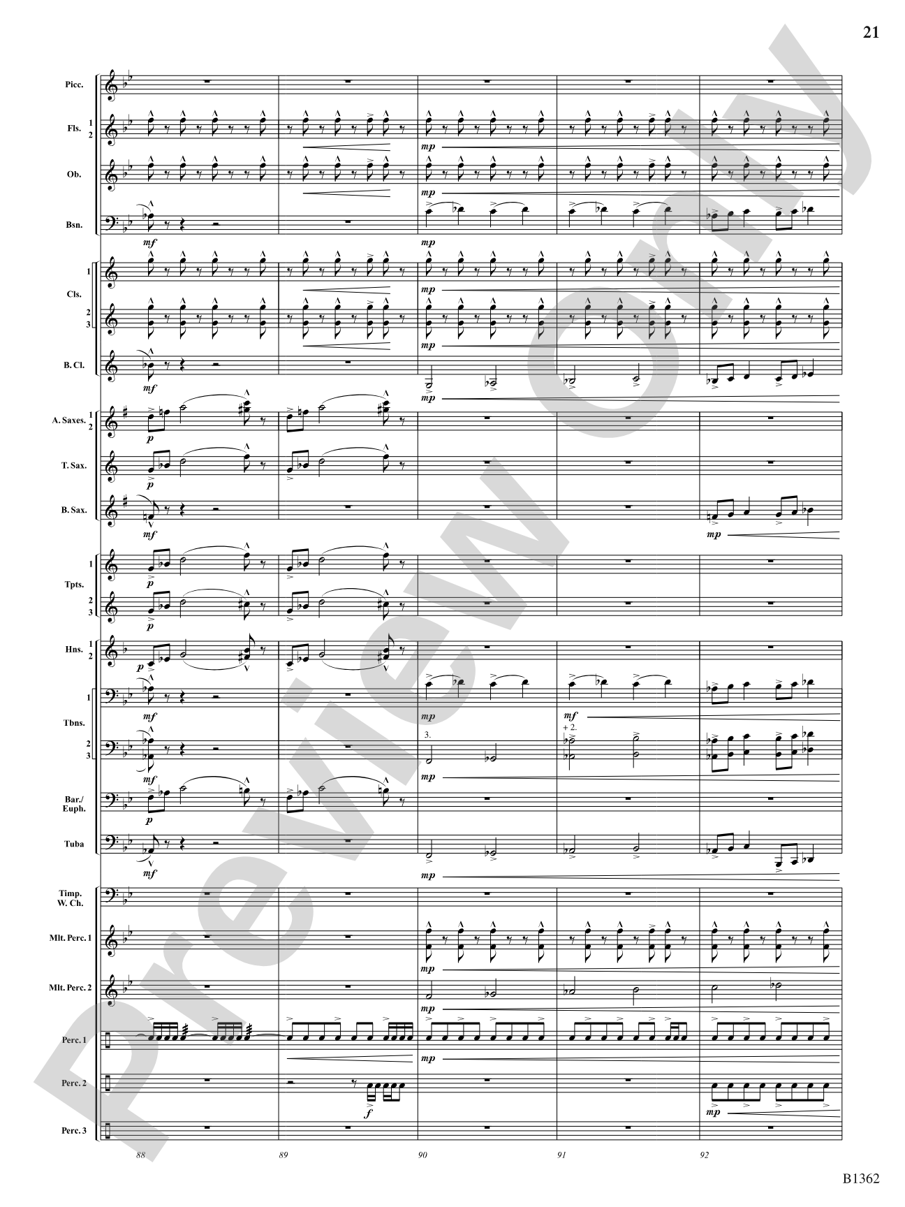 Rituals: Concert Band Conductor Score & Parts