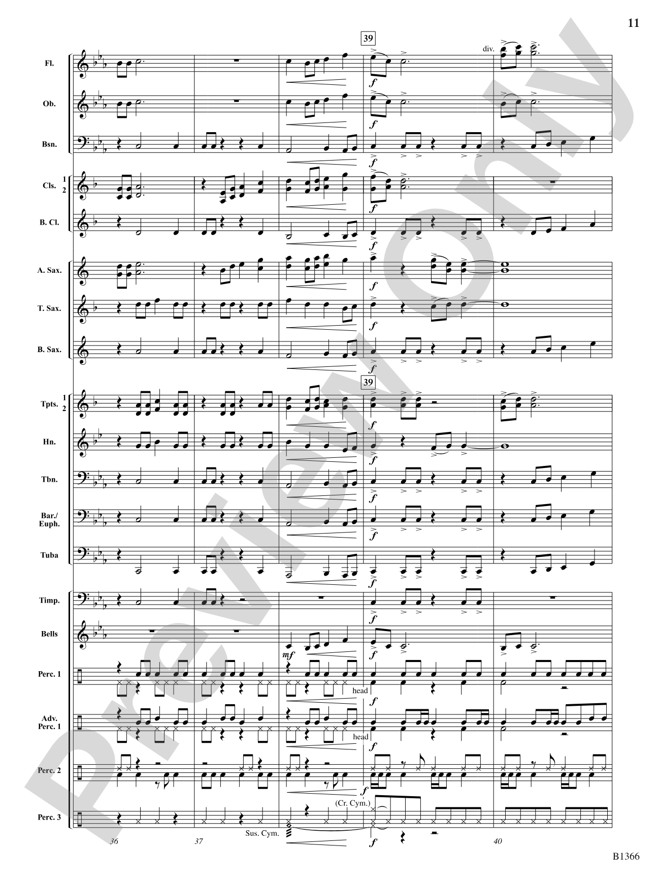 Etowah: Concert Band Conductor Score & Parts