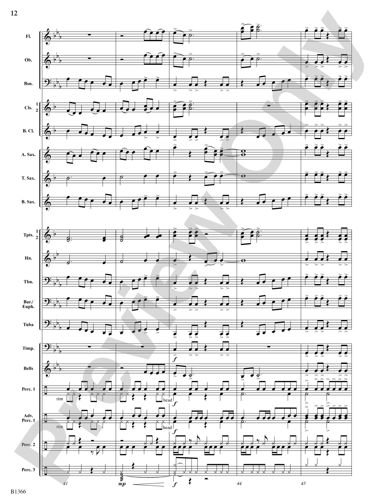 Etowah: Concert Band Conductor Score & Parts