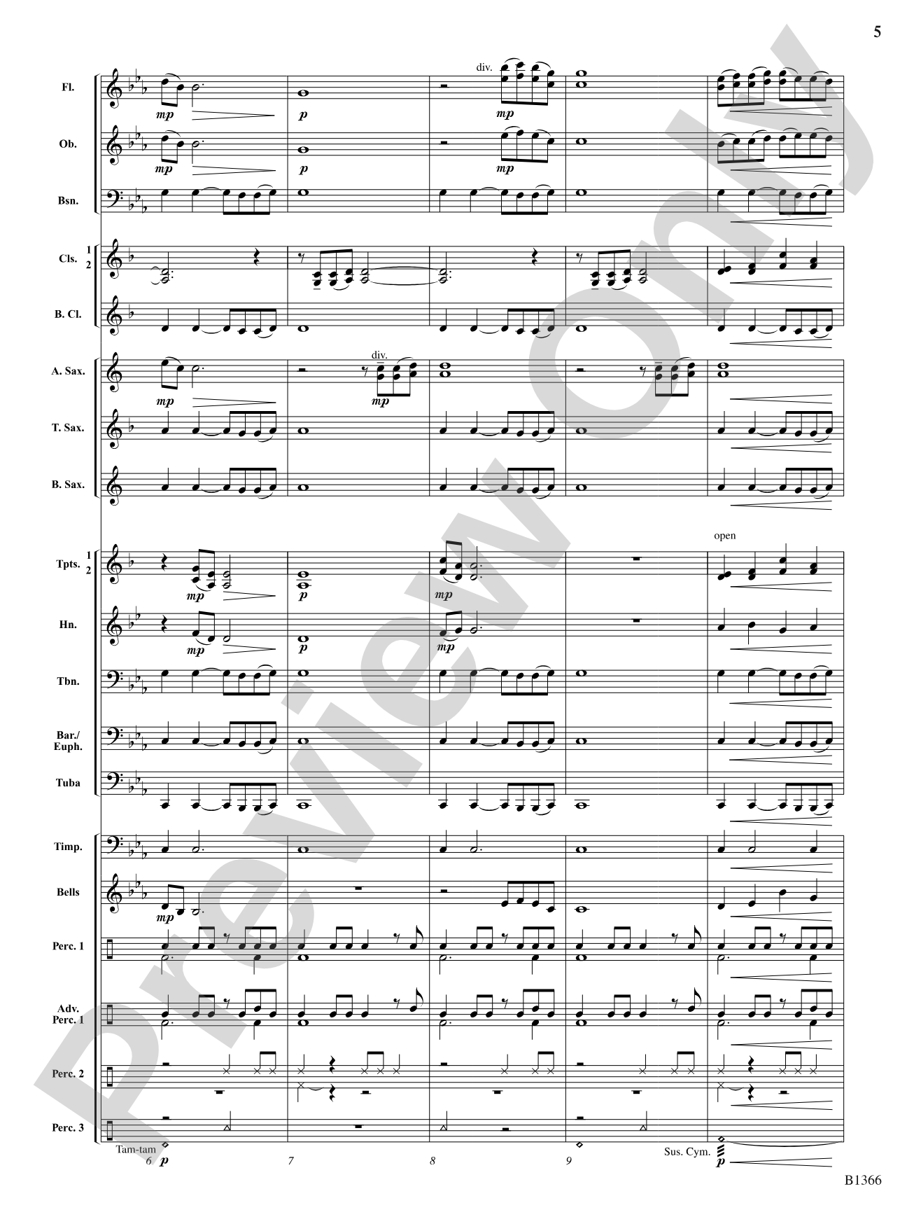 Etowah: Concert Band Conductor Score & Parts