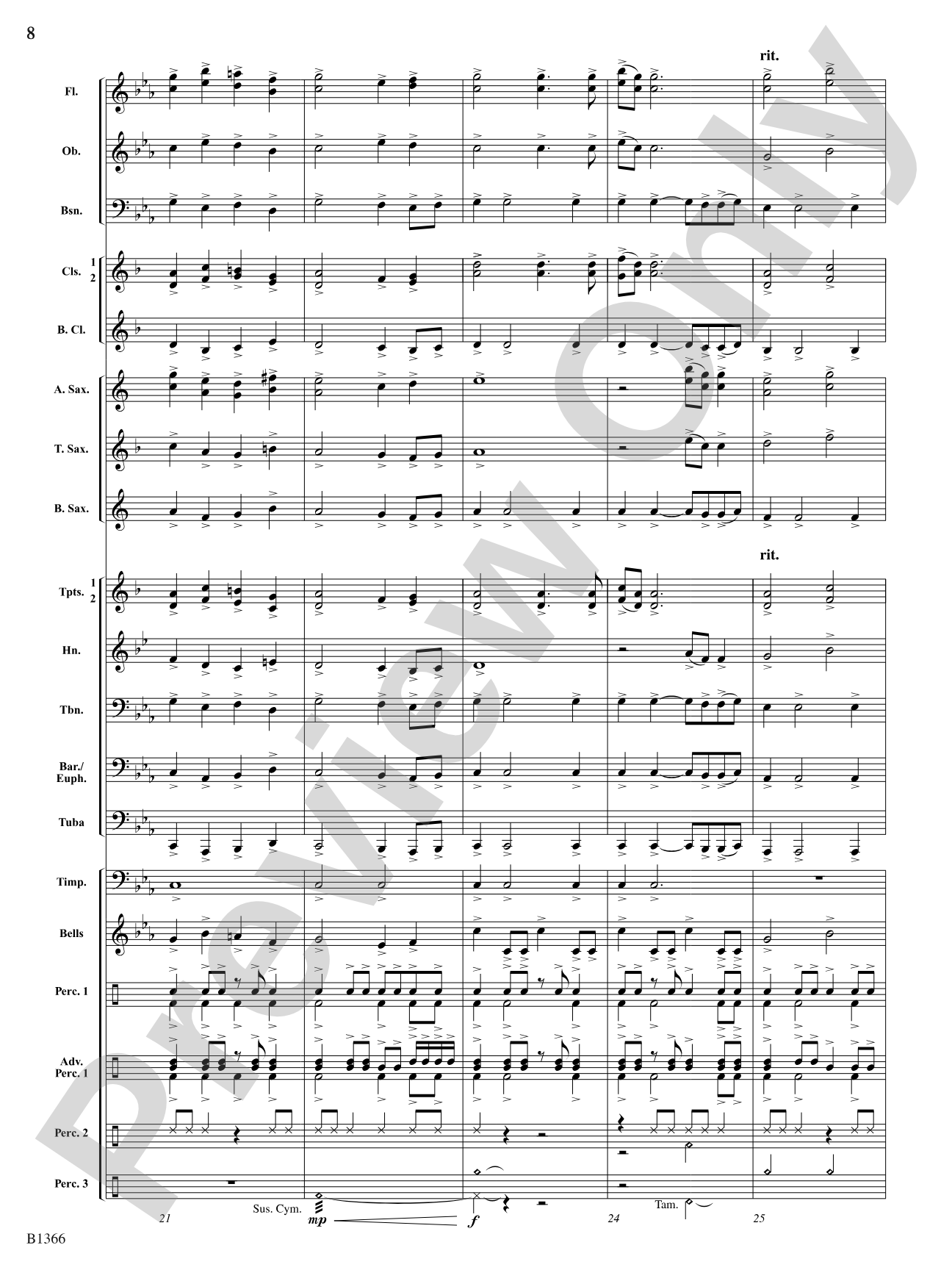 Etowah: Concert Band Conductor Score & Parts