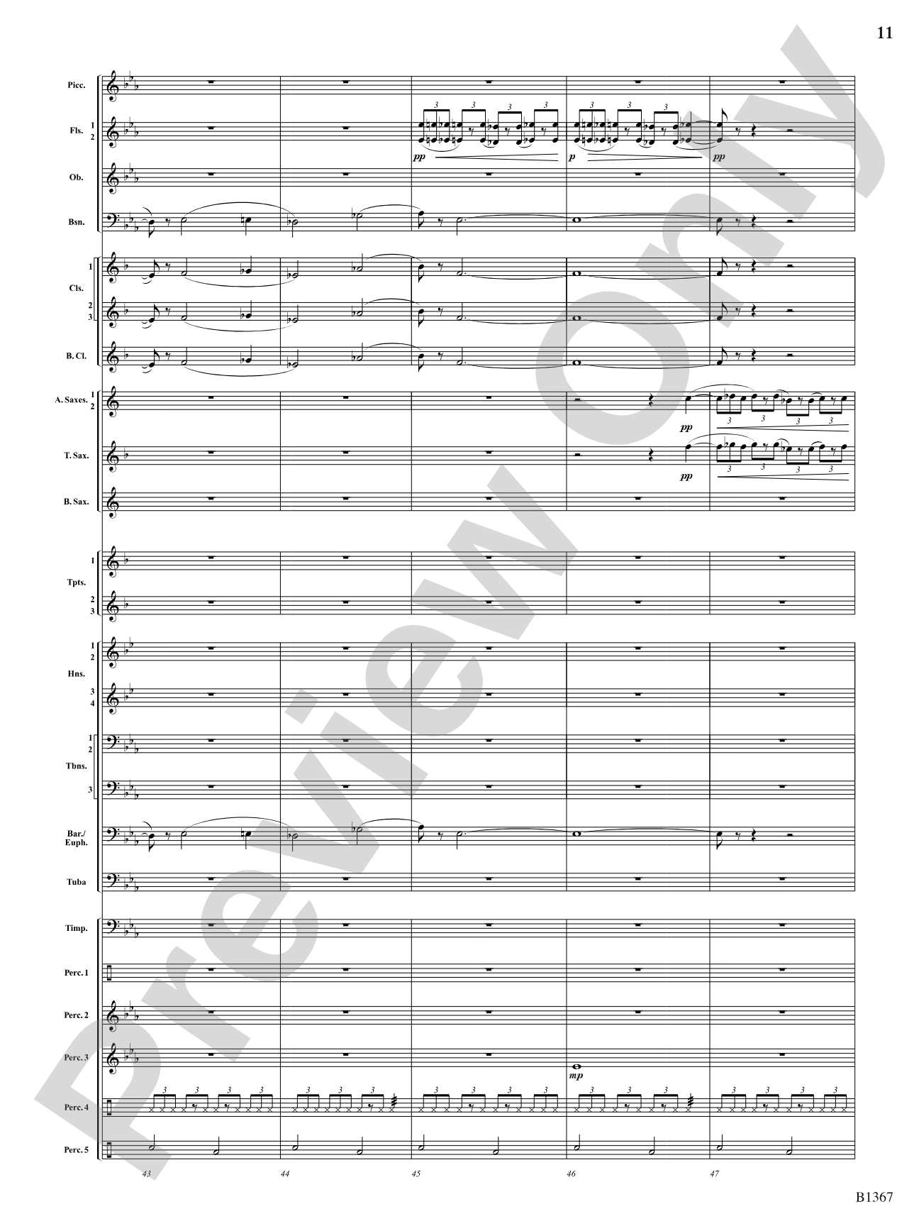 Month of the Cold Moon: Concert Band Conductor Score & Parts
