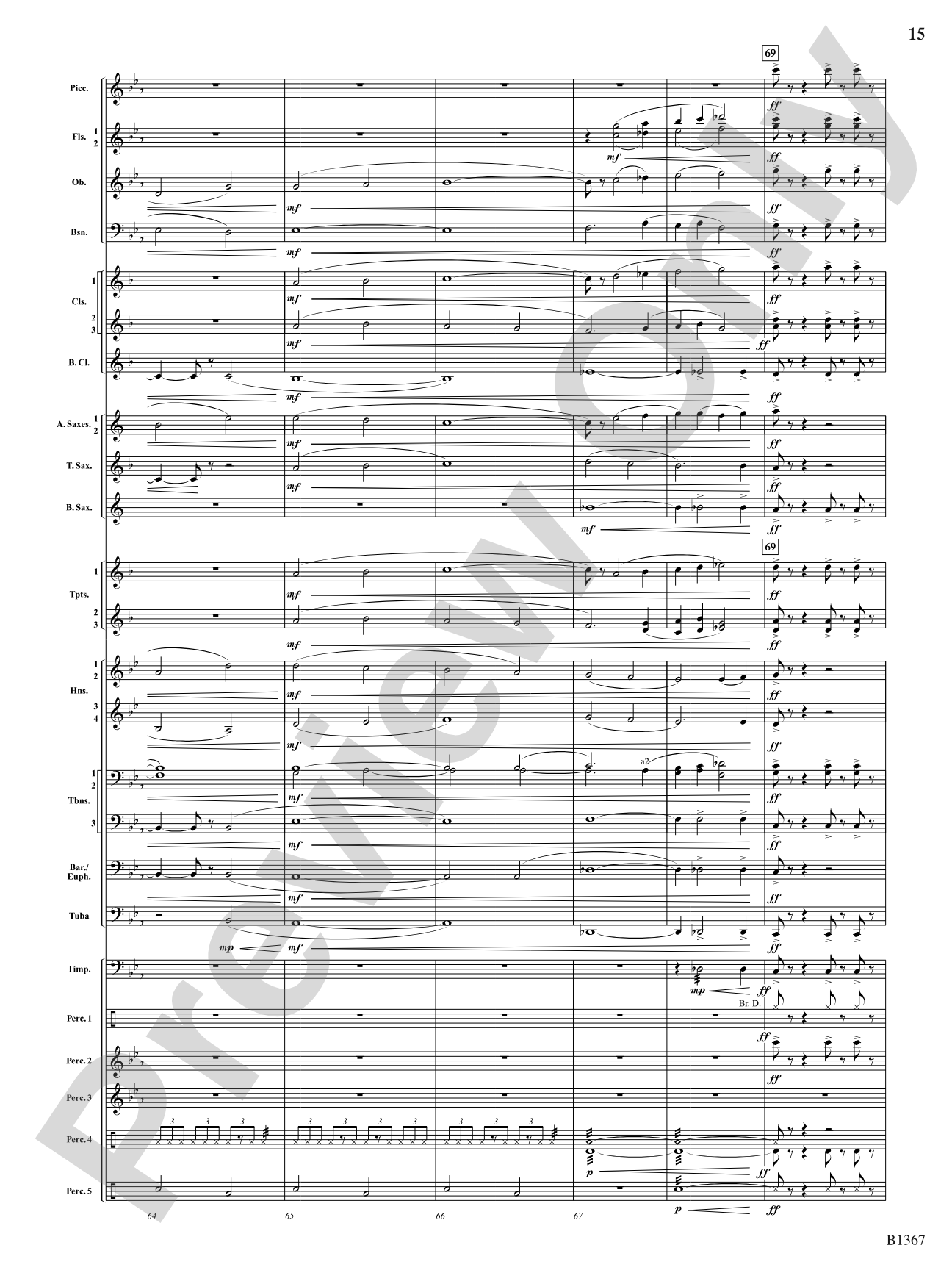 Month of the Cold Moon: Concert Band Conductor Score & Parts