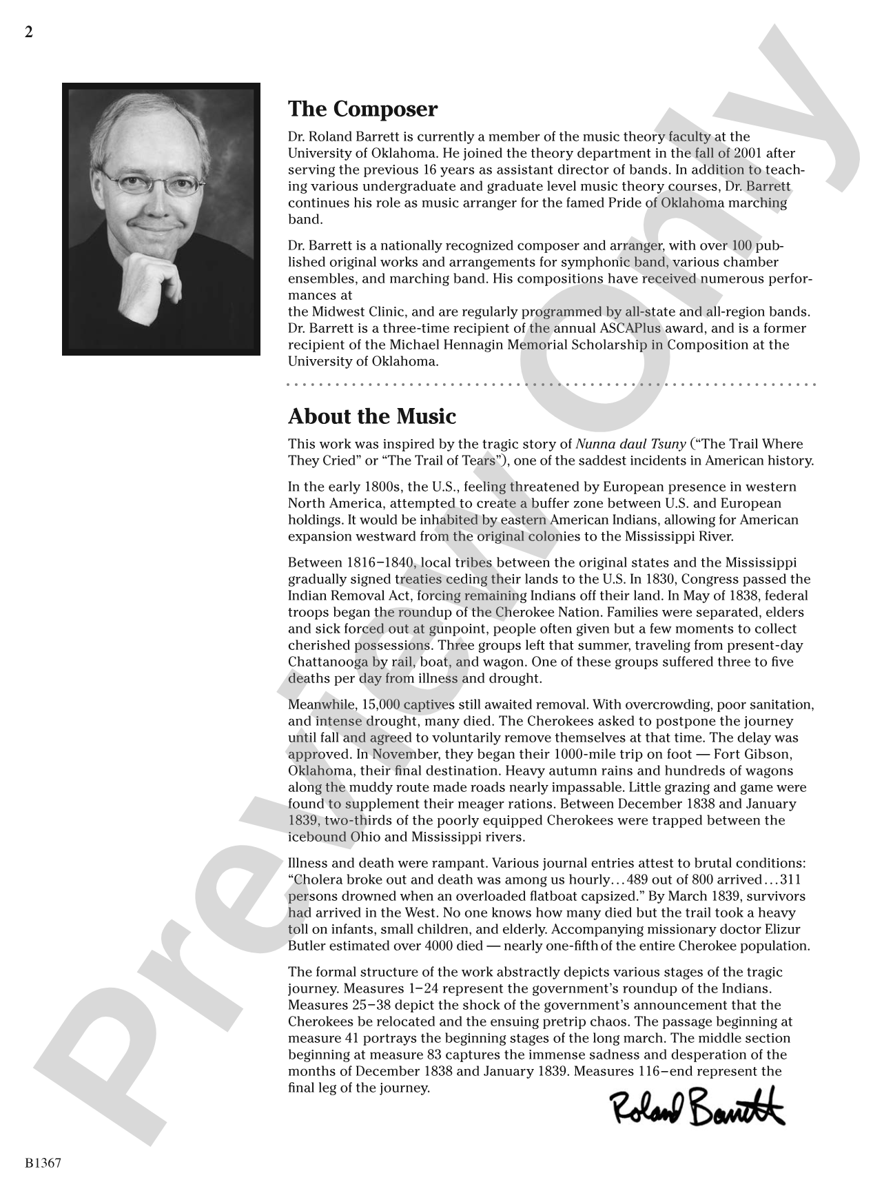 Month of the Cold Moon: Concert Band Conductor Score & Parts