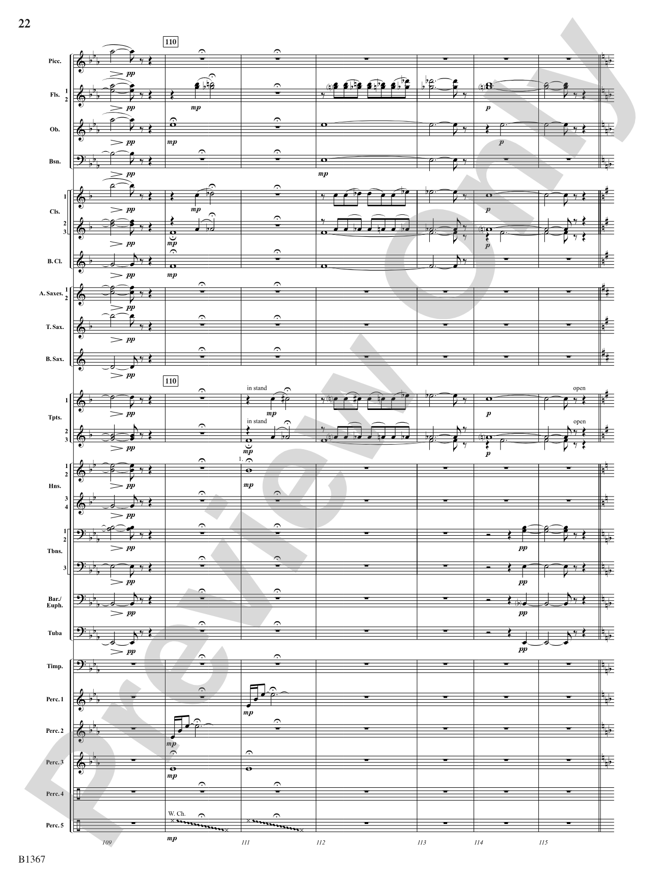 Month of the Cold Moon: Concert Band Conductor Score & Parts