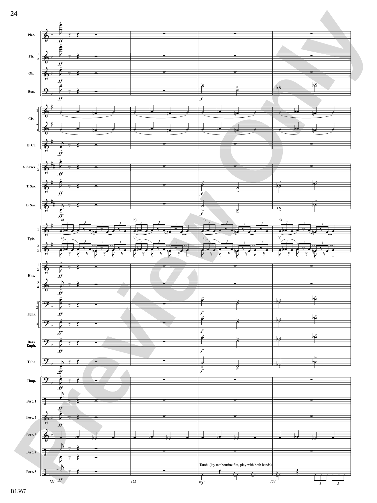 Month of the Cold Moon: Concert Band Conductor Score & Parts