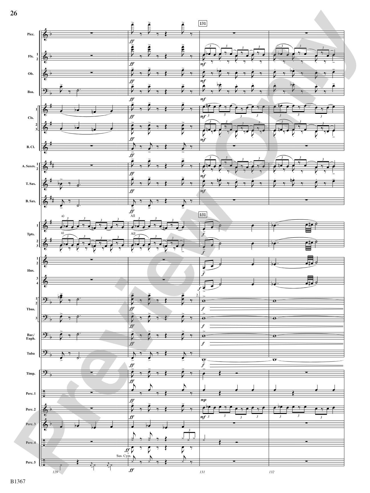 Month of the Cold Moon: Concert Band Conductor Score & Parts
