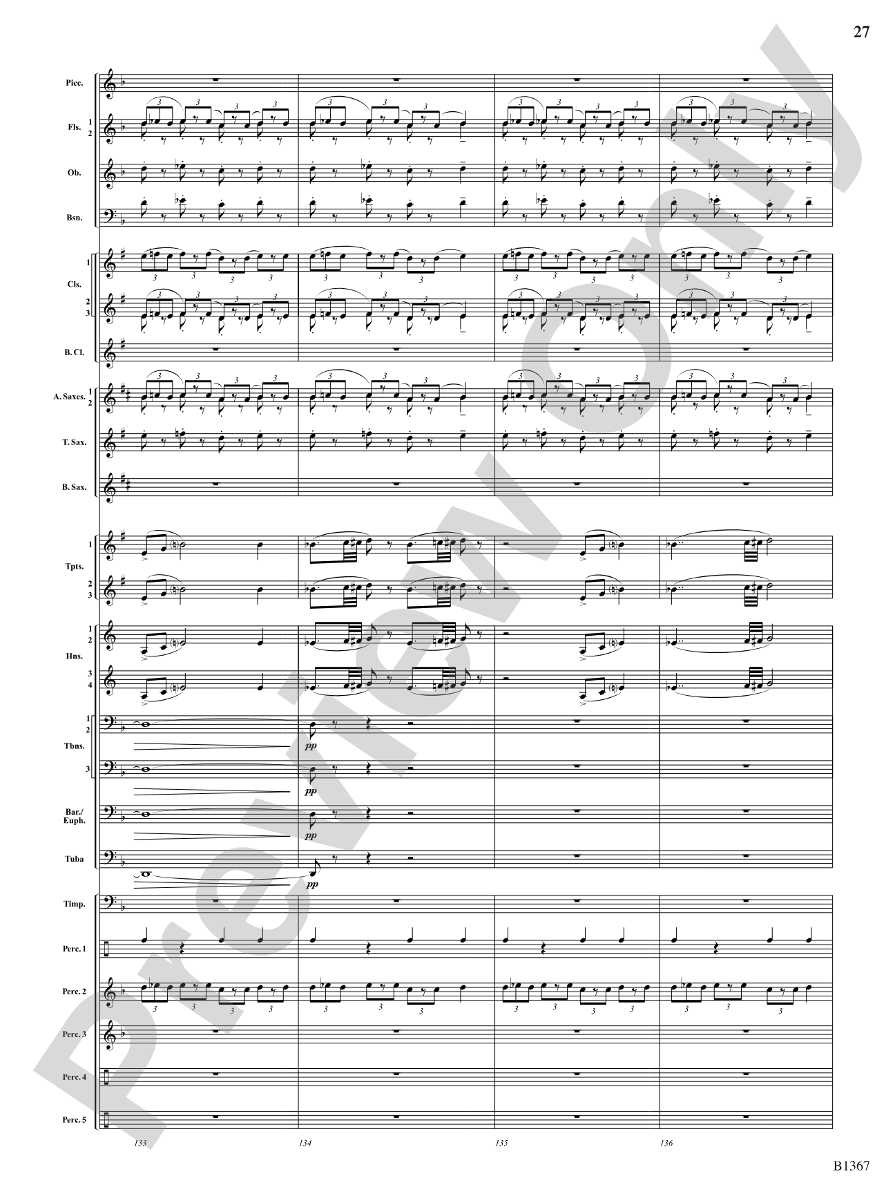 Month of the Cold Moon: Concert Band Conductor Score & Parts