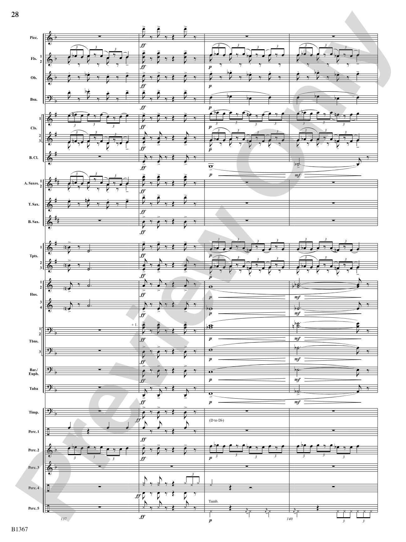 Month of the Cold Moon: Concert Band Conductor Score & Parts