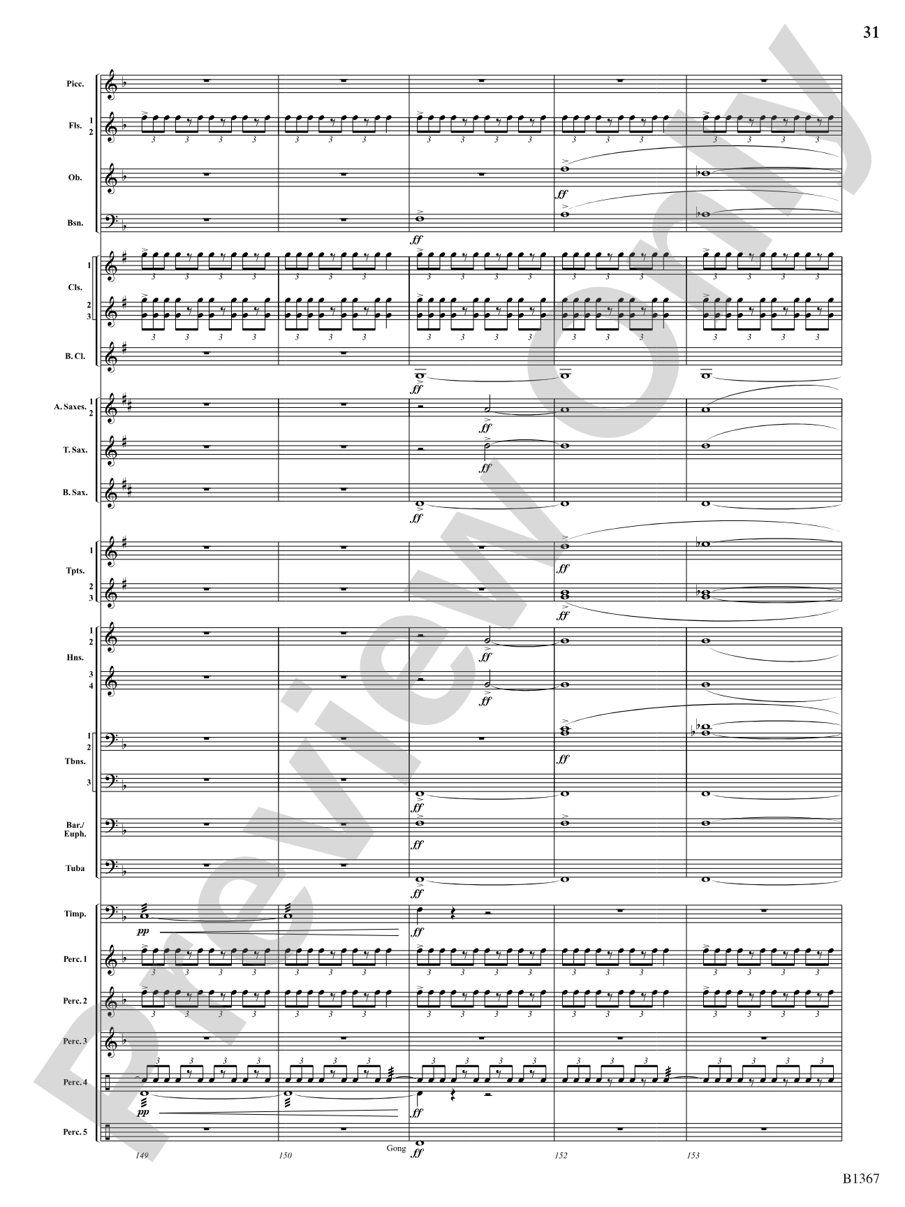 Month of the Cold Moon: Concert Band Conductor Score & Parts