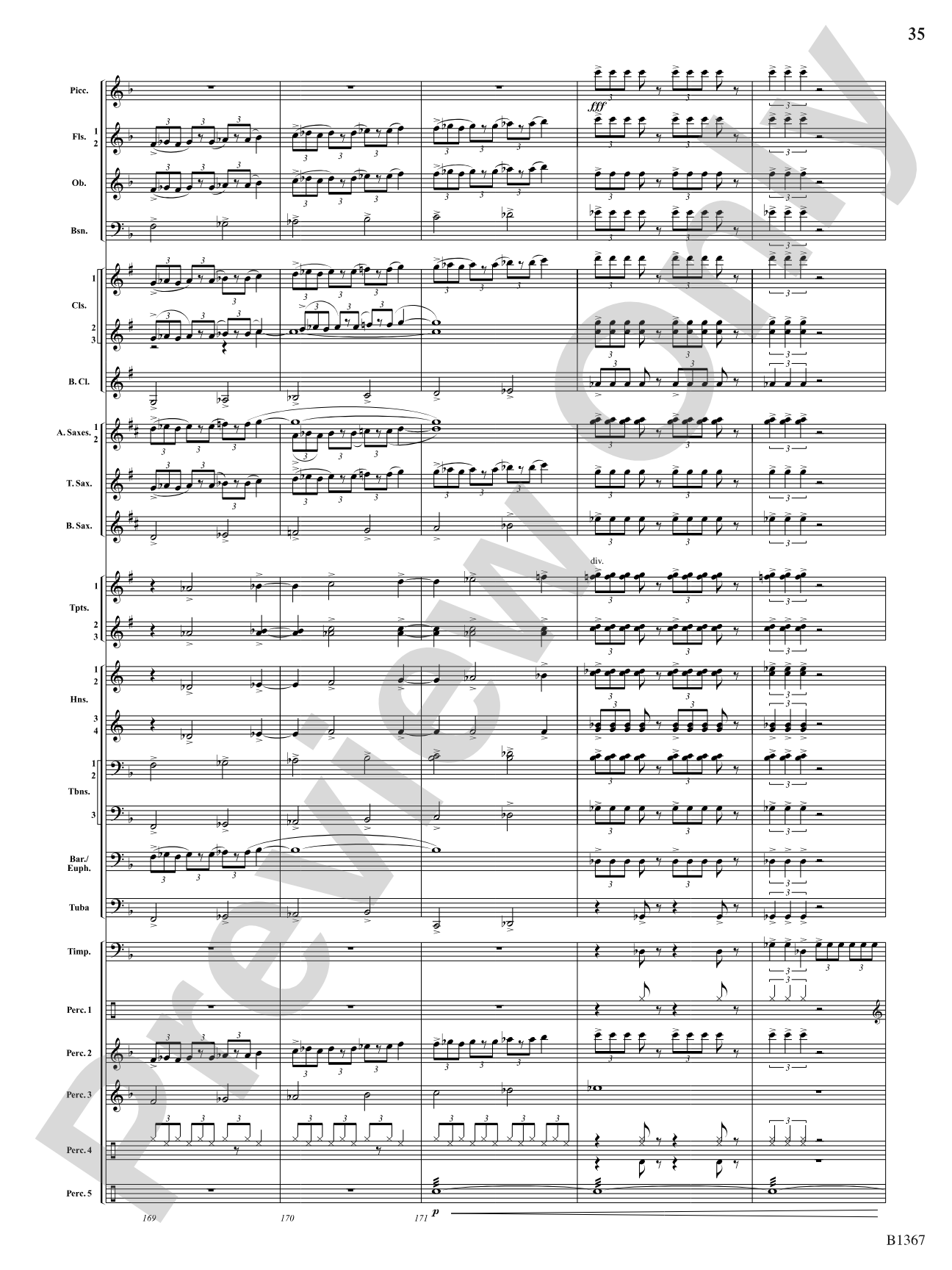 Month of the Cold Moon: Concert Band Conductor Score & Parts