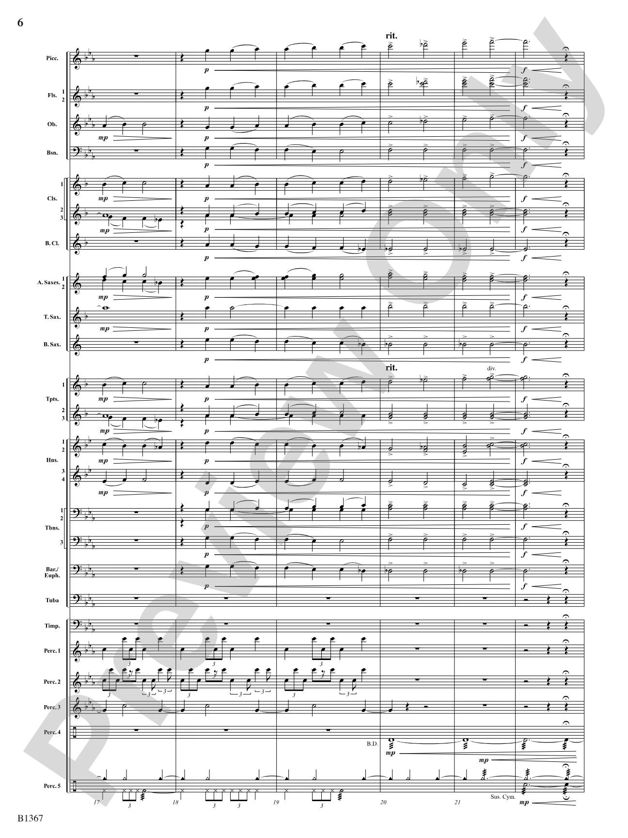 Month of the Cold Moon: Concert Band Conductor Score & Parts