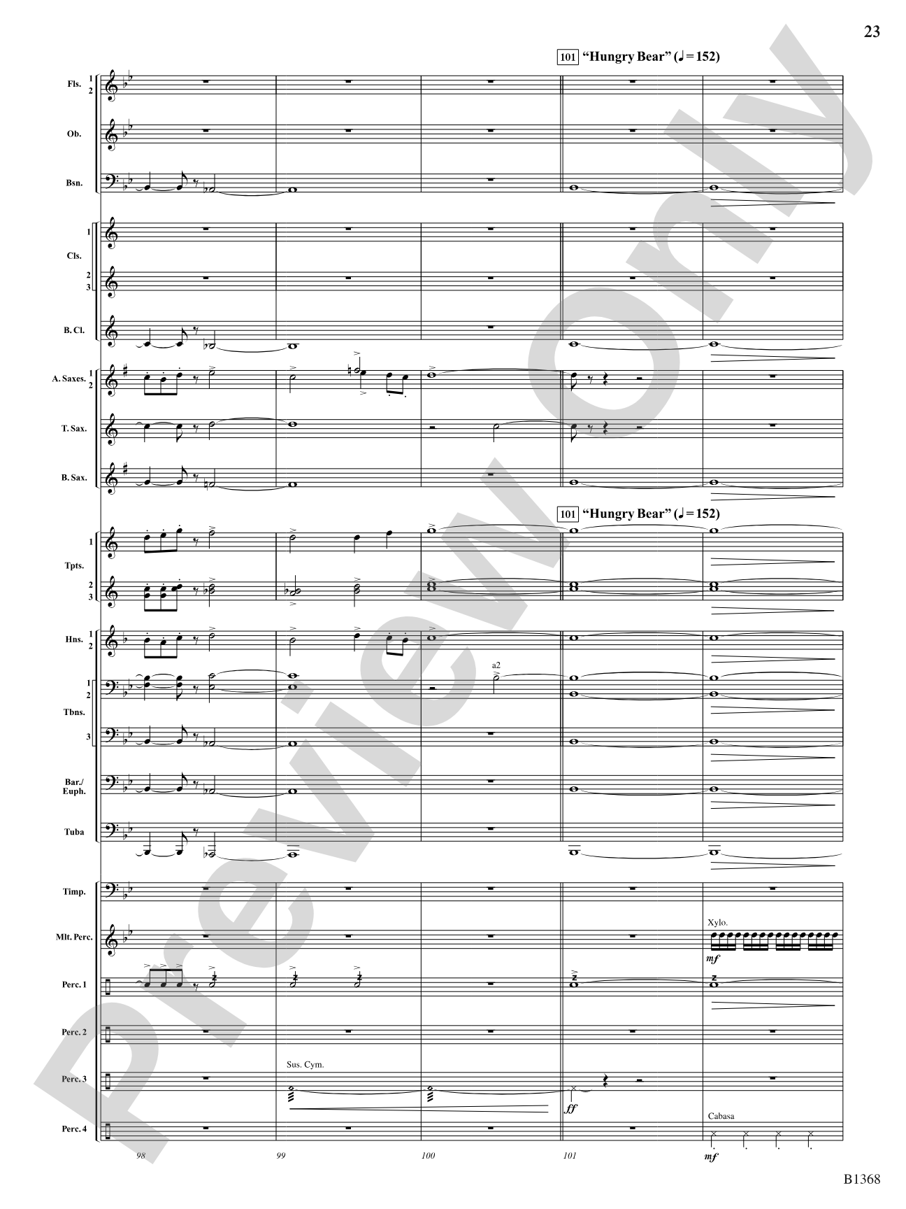 The Hive (Survival and Sacrifice): Concert Band Conductor Score & Parts