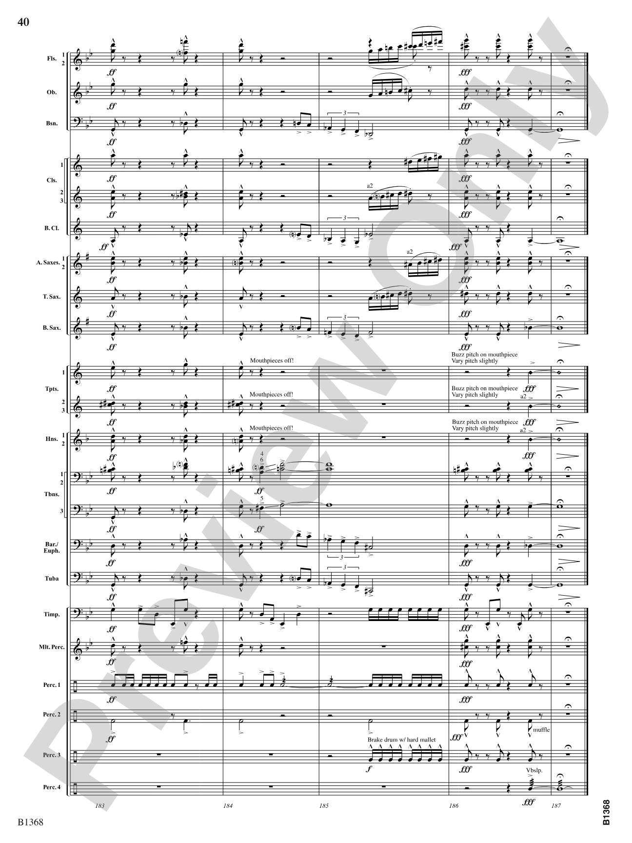 The Hive (Survival and Sacrifice): Concert Band Conductor Score & Parts