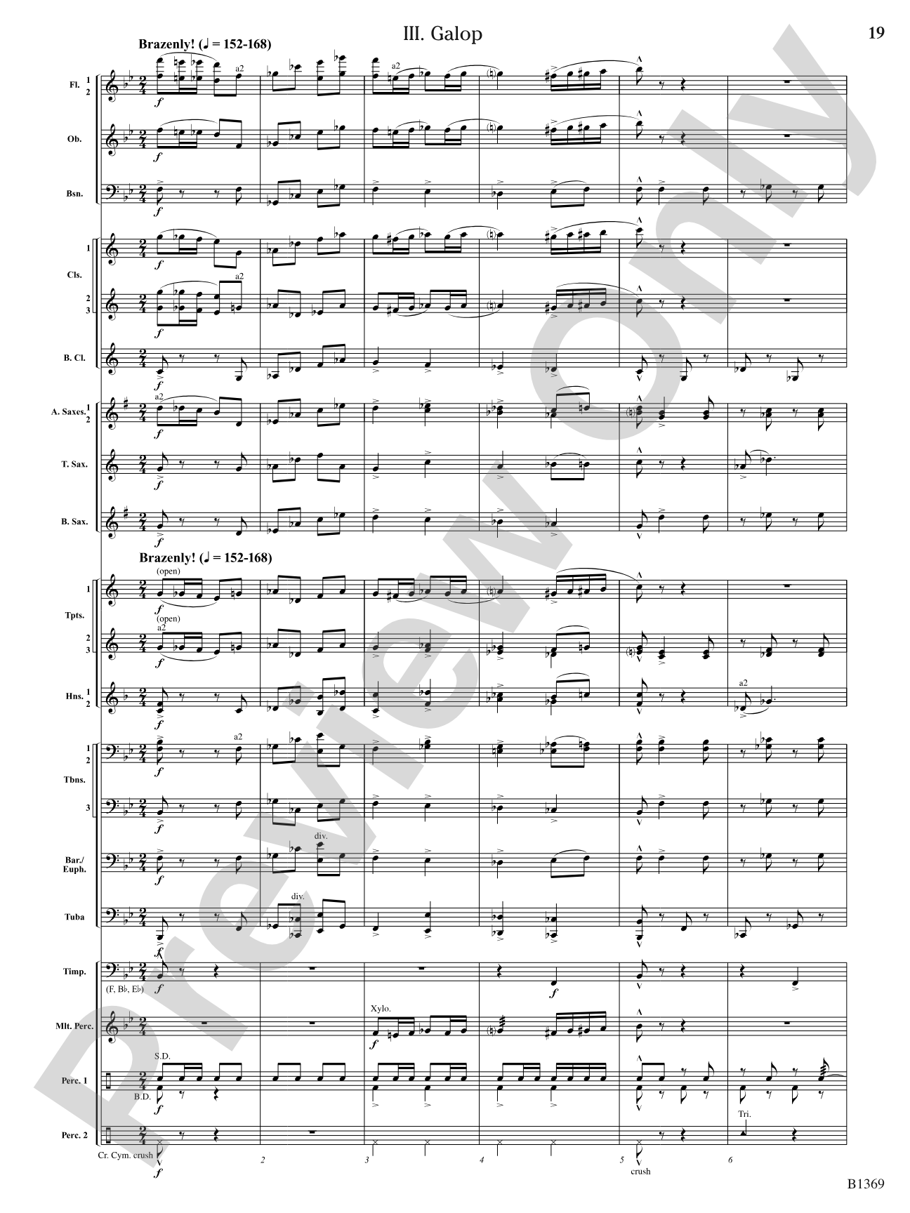 Dances Americanesque: Concert Band Conductor Score & Parts