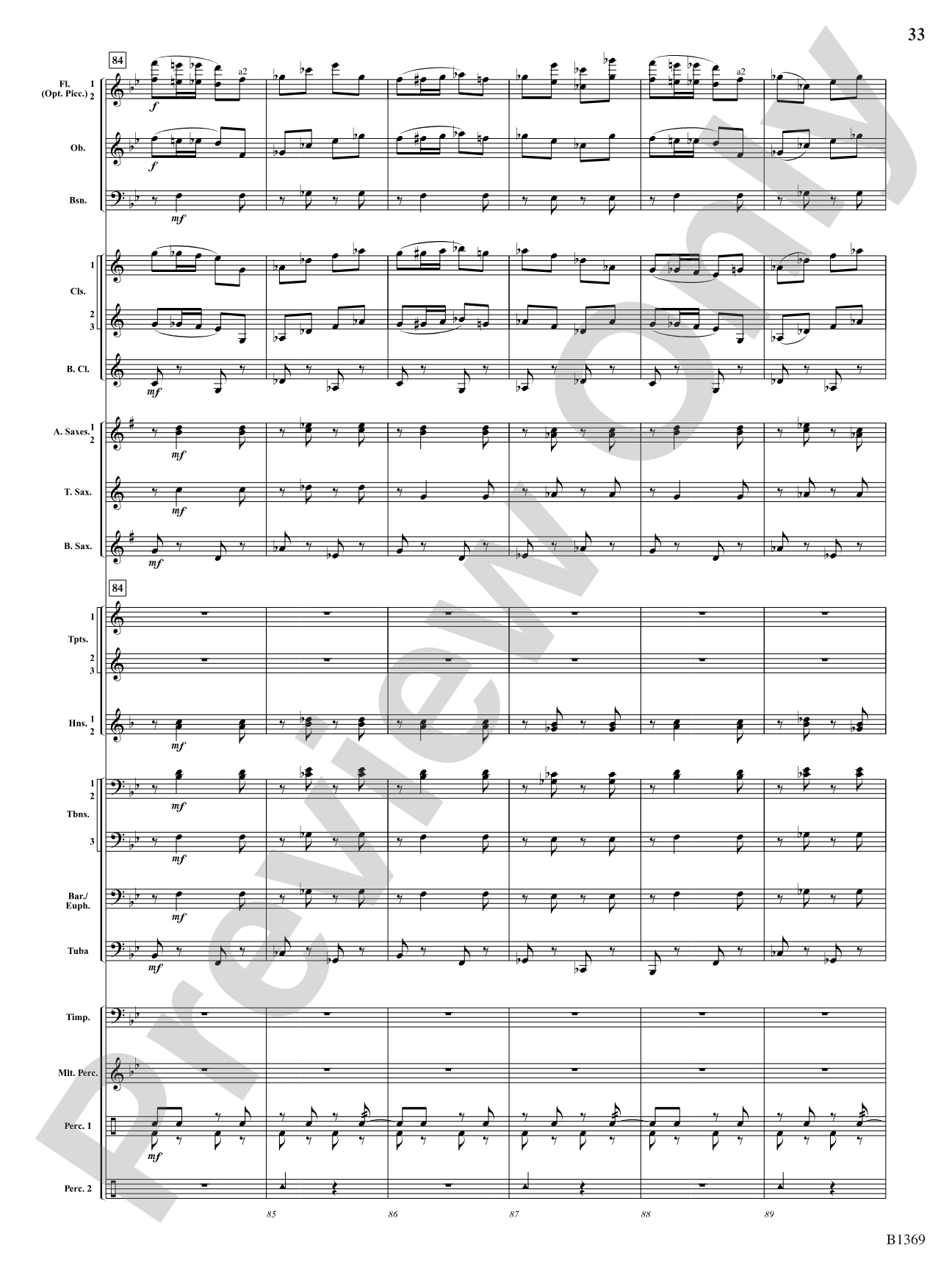 Dances Americanesque: Concert Band Conductor Score & Parts