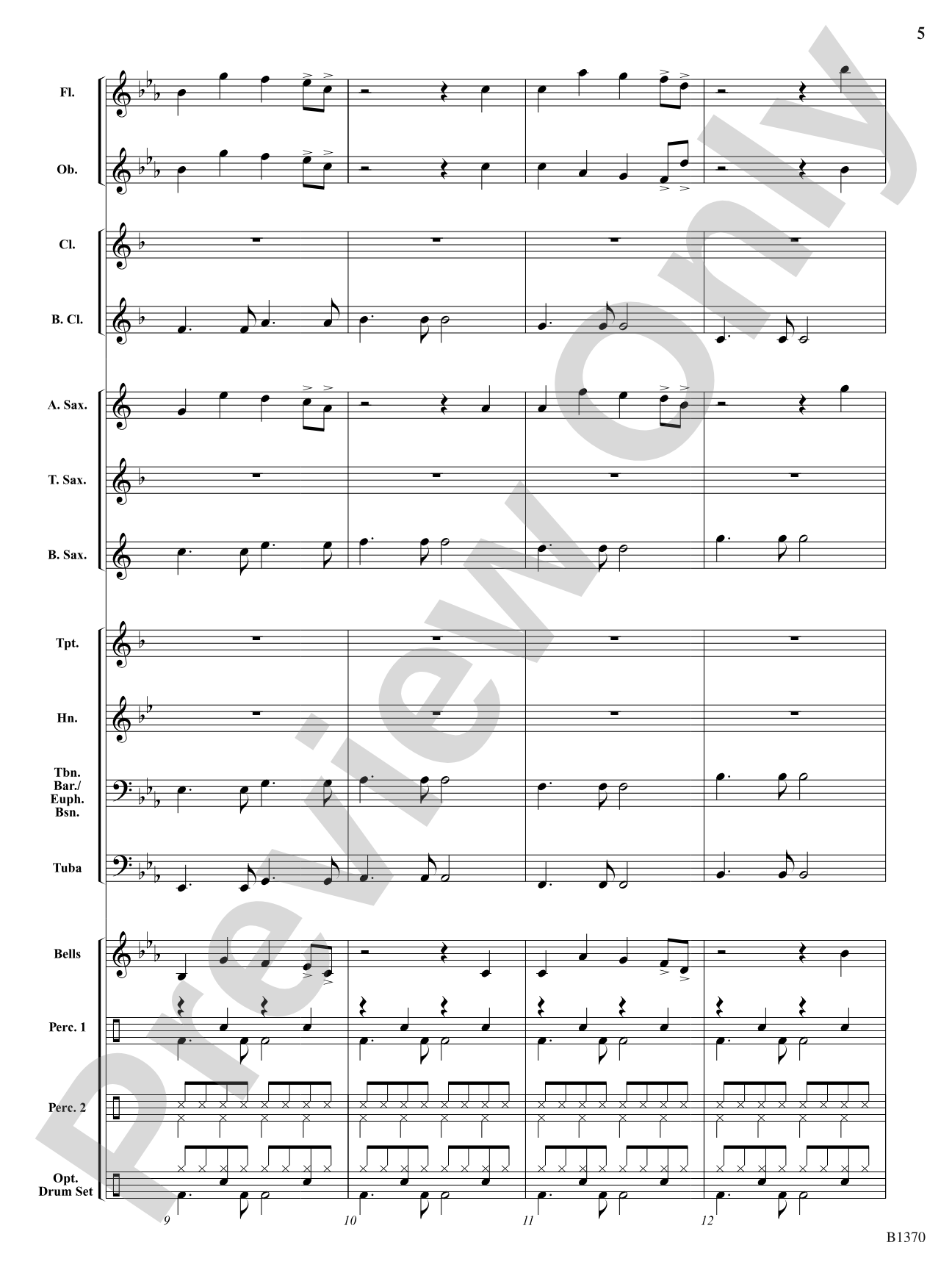 Jingle Bells Remixed: Concert Band Conductor Score & Parts