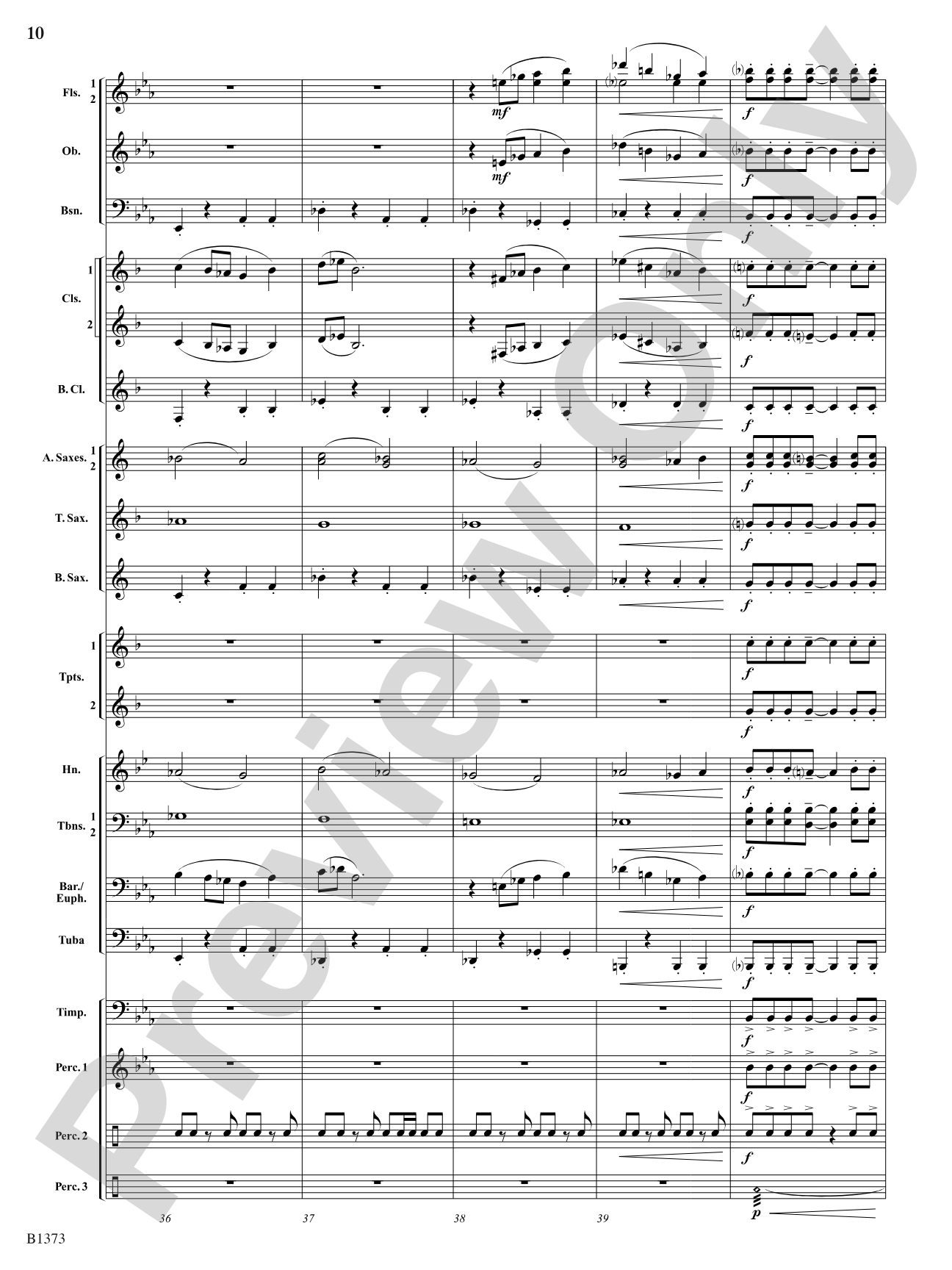 Forest Brook Overture: Concert Band Conductor Score & Parts