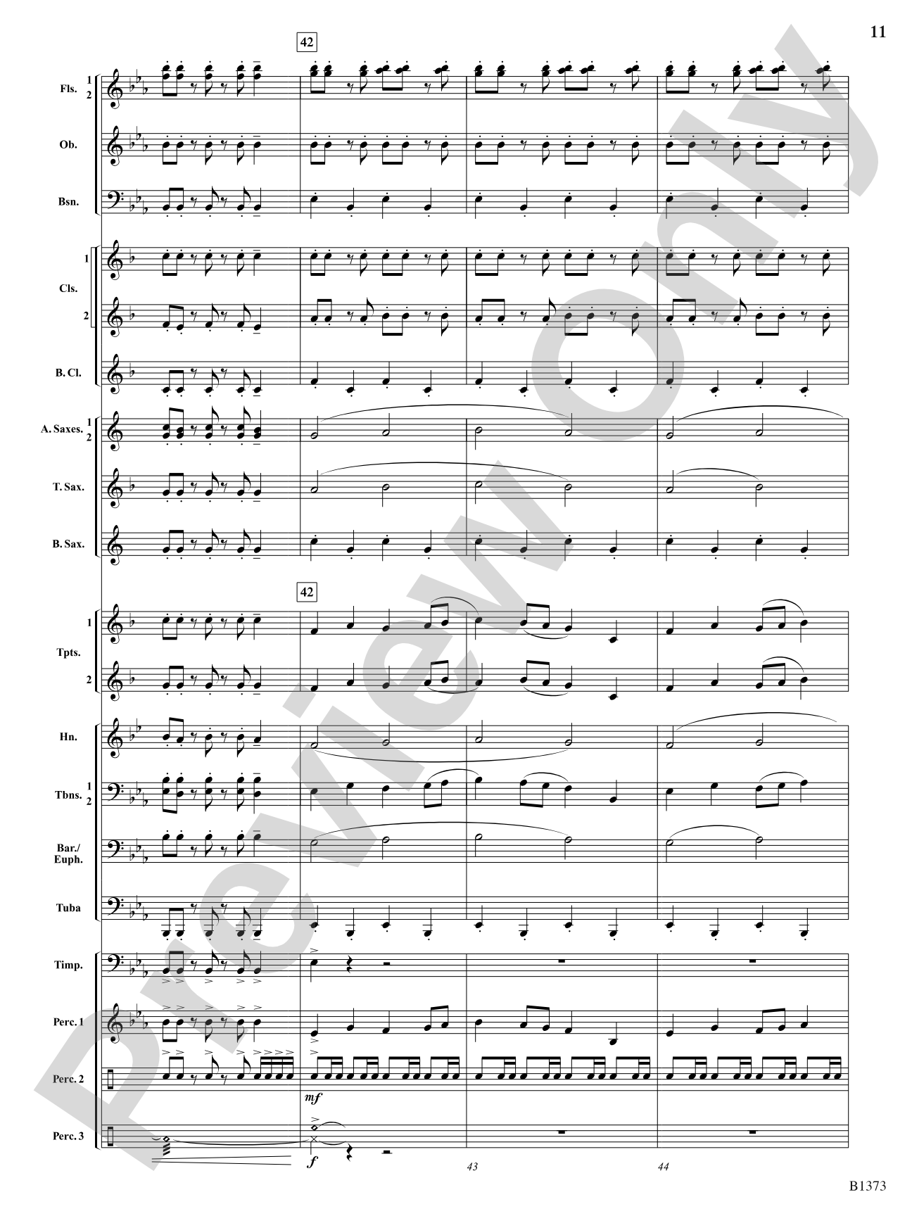 Forest Brook Overture: Concert Band Conductor Score & Parts