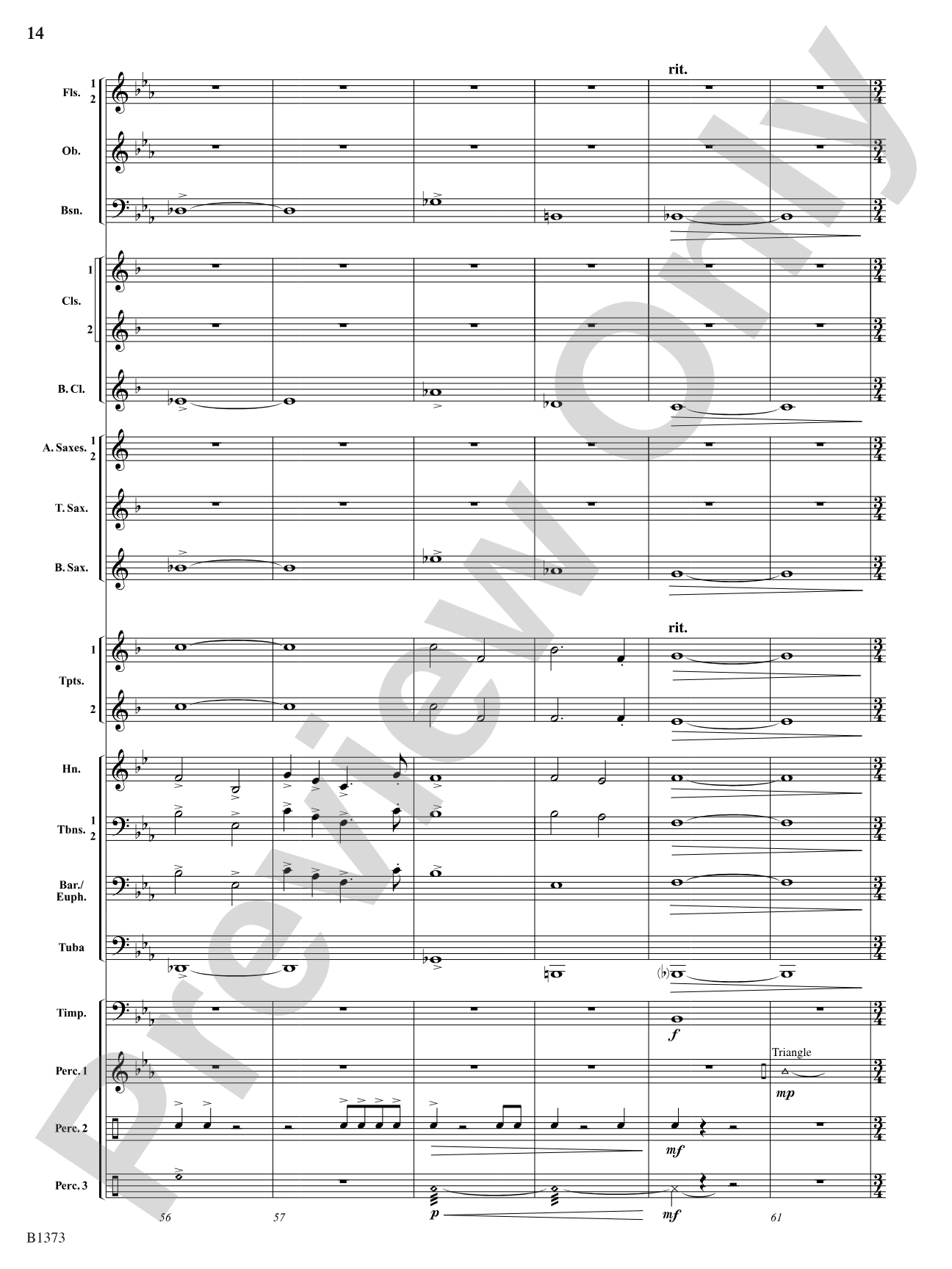 Forest Brook Overture: Concert Band Conductor Score & Parts