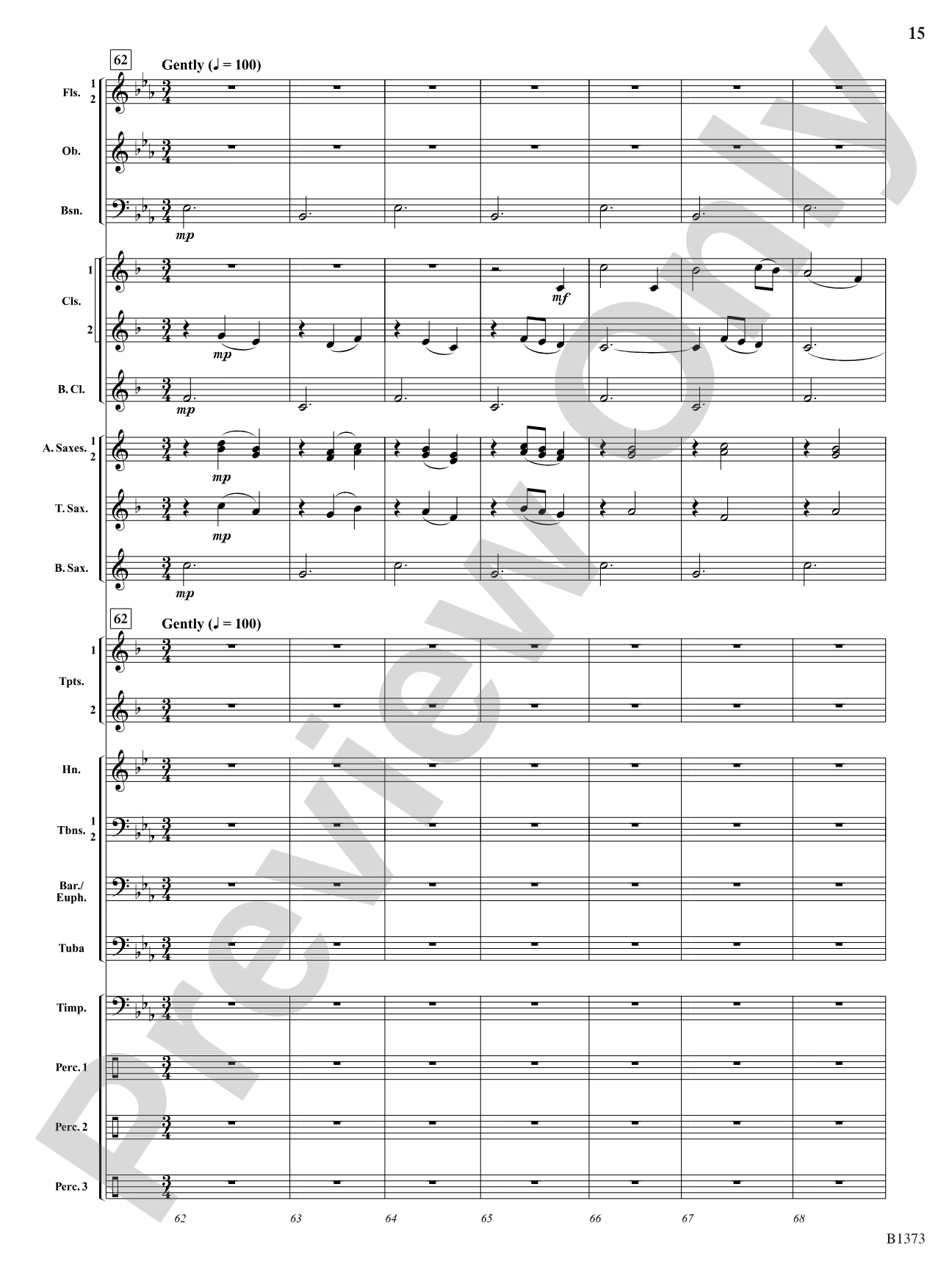 Forest Brook Overture: Concert Band Conductor Score & Parts