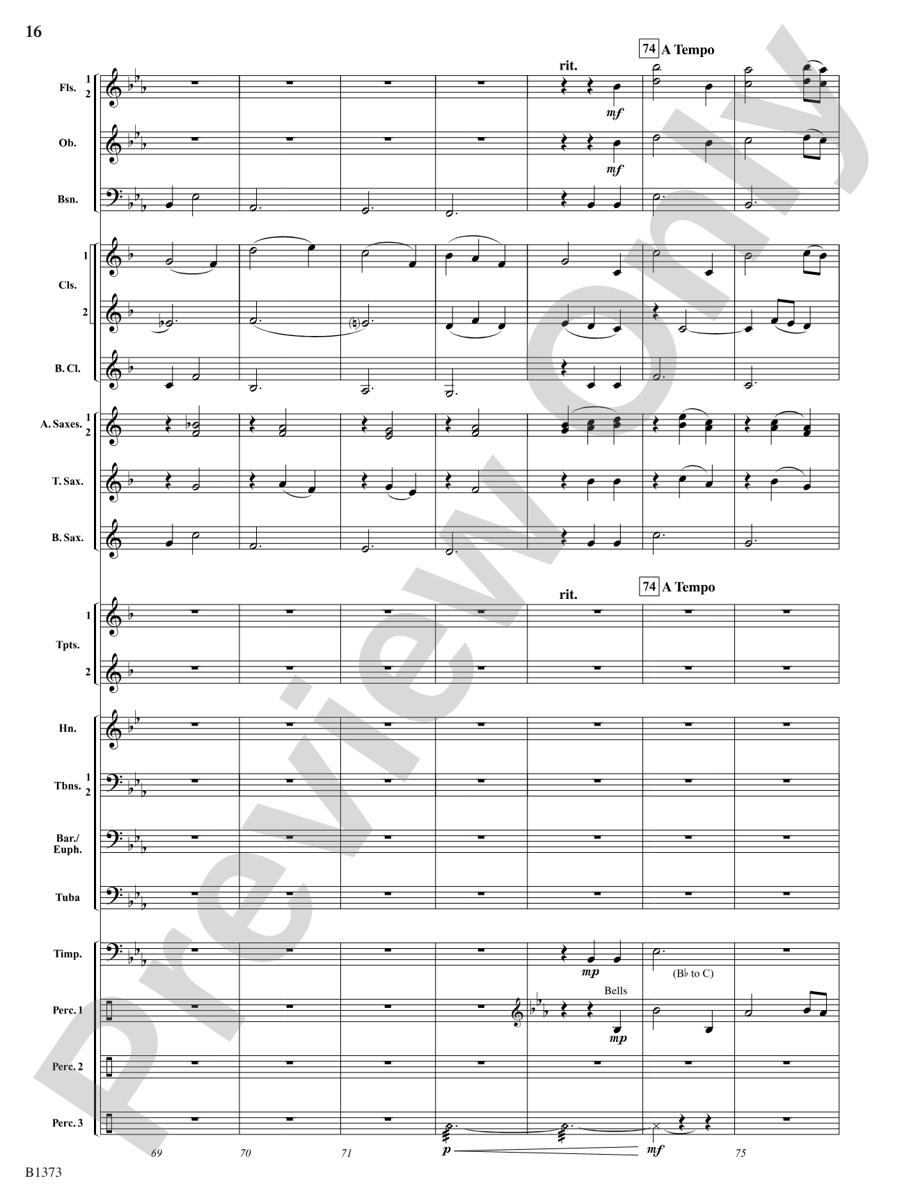Forest Brook Overture: Concert Band Conductor Score & Parts