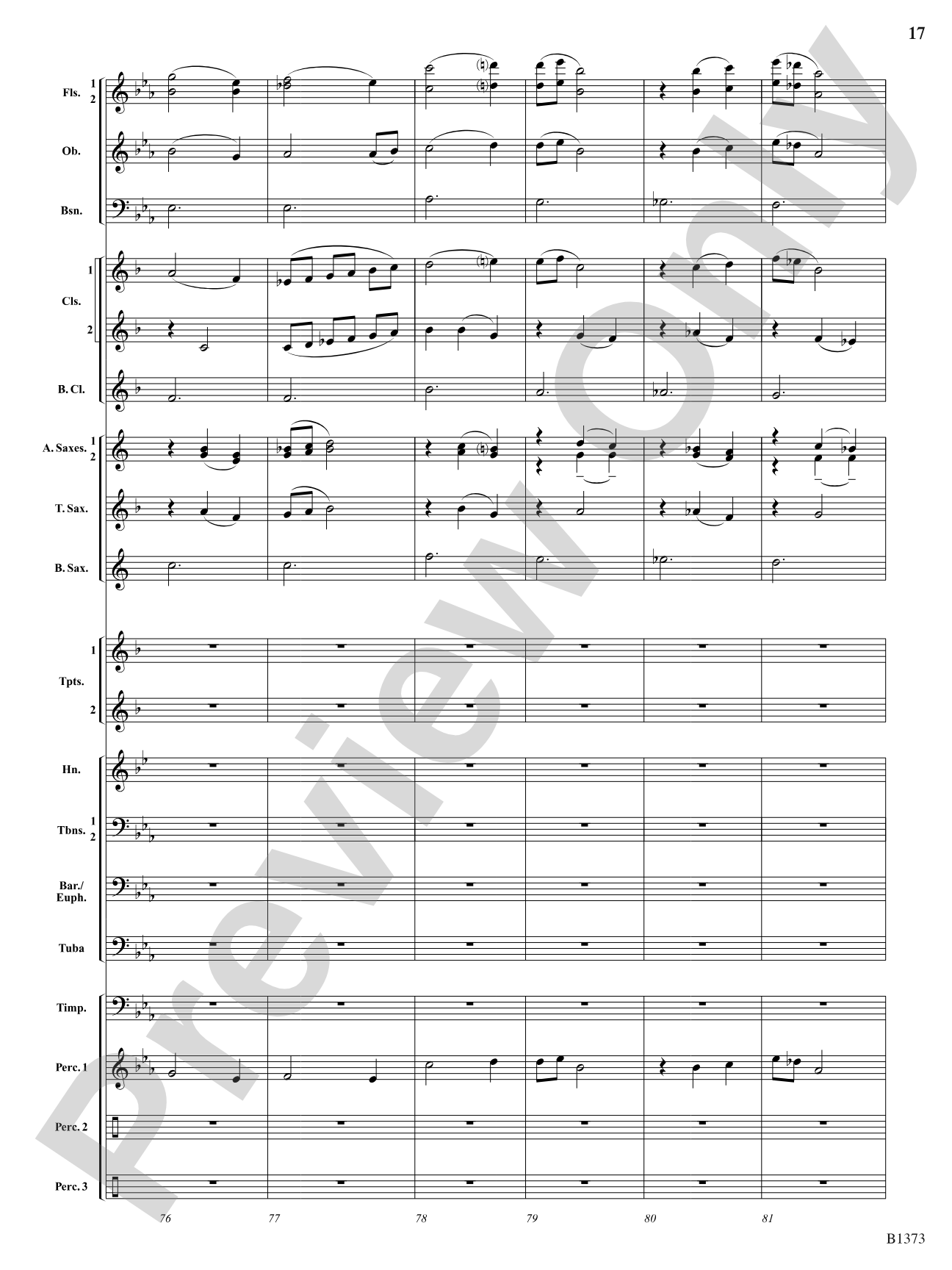 Forest Brook Overture: Concert Band Conductor Score & Parts