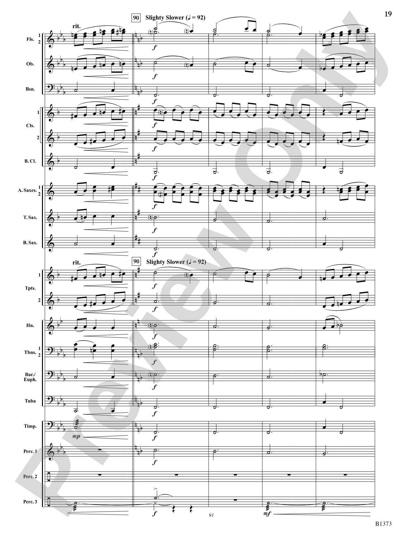 Forest Brook Overture: Concert Band Conductor Score & Parts