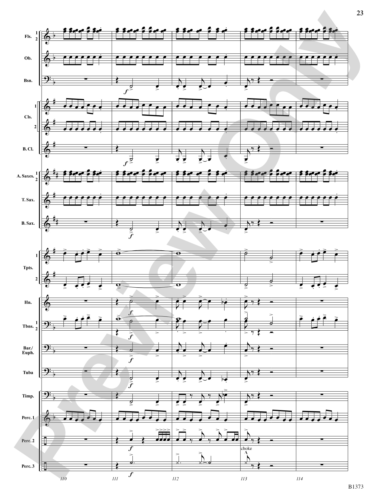 Forest Brook Overture: Concert Band Conductor Score & Parts