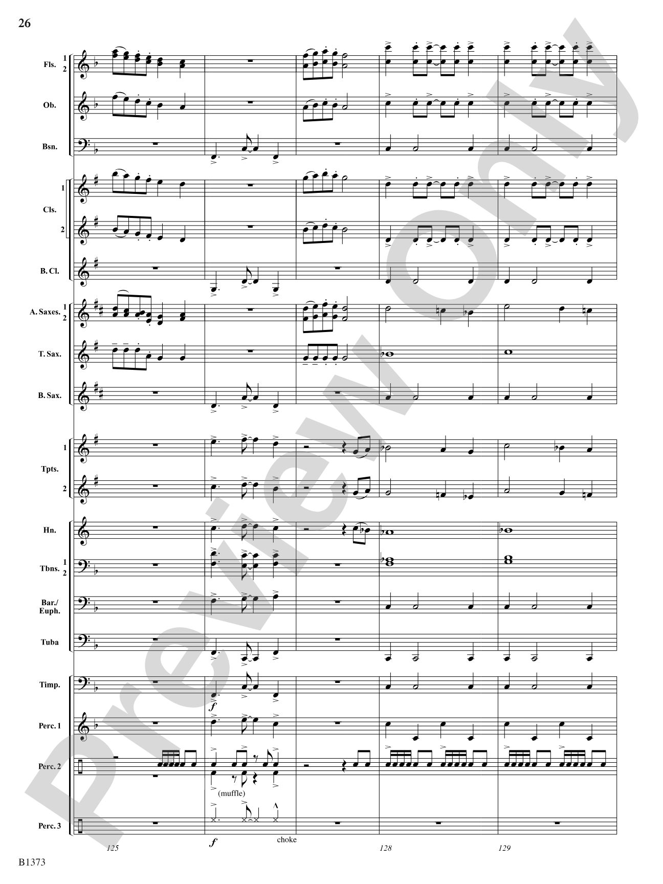 Forest Brook Overture: Concert Band Conductor Score & Parts