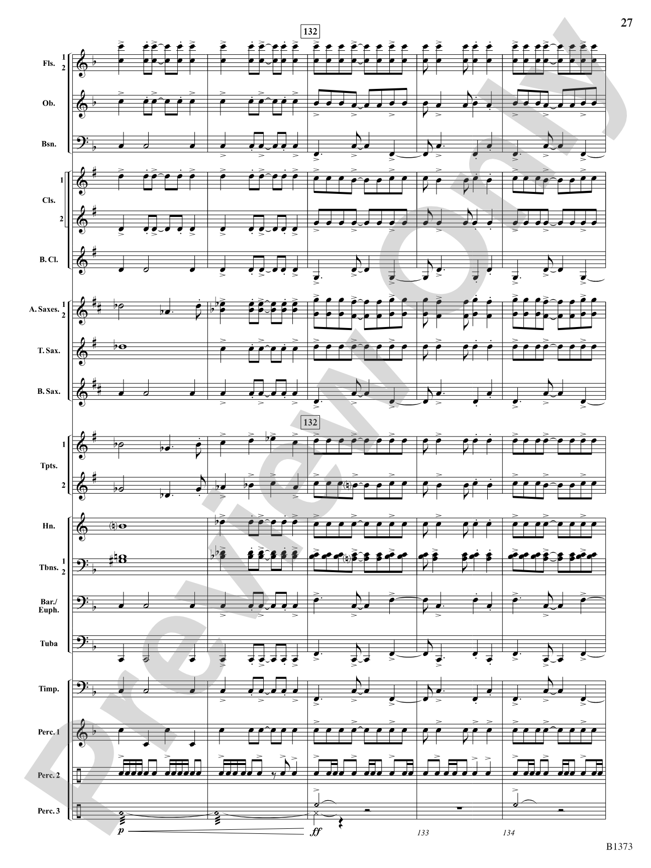 Forest Brook Overture: Concert Band Conductor Score & Parts
